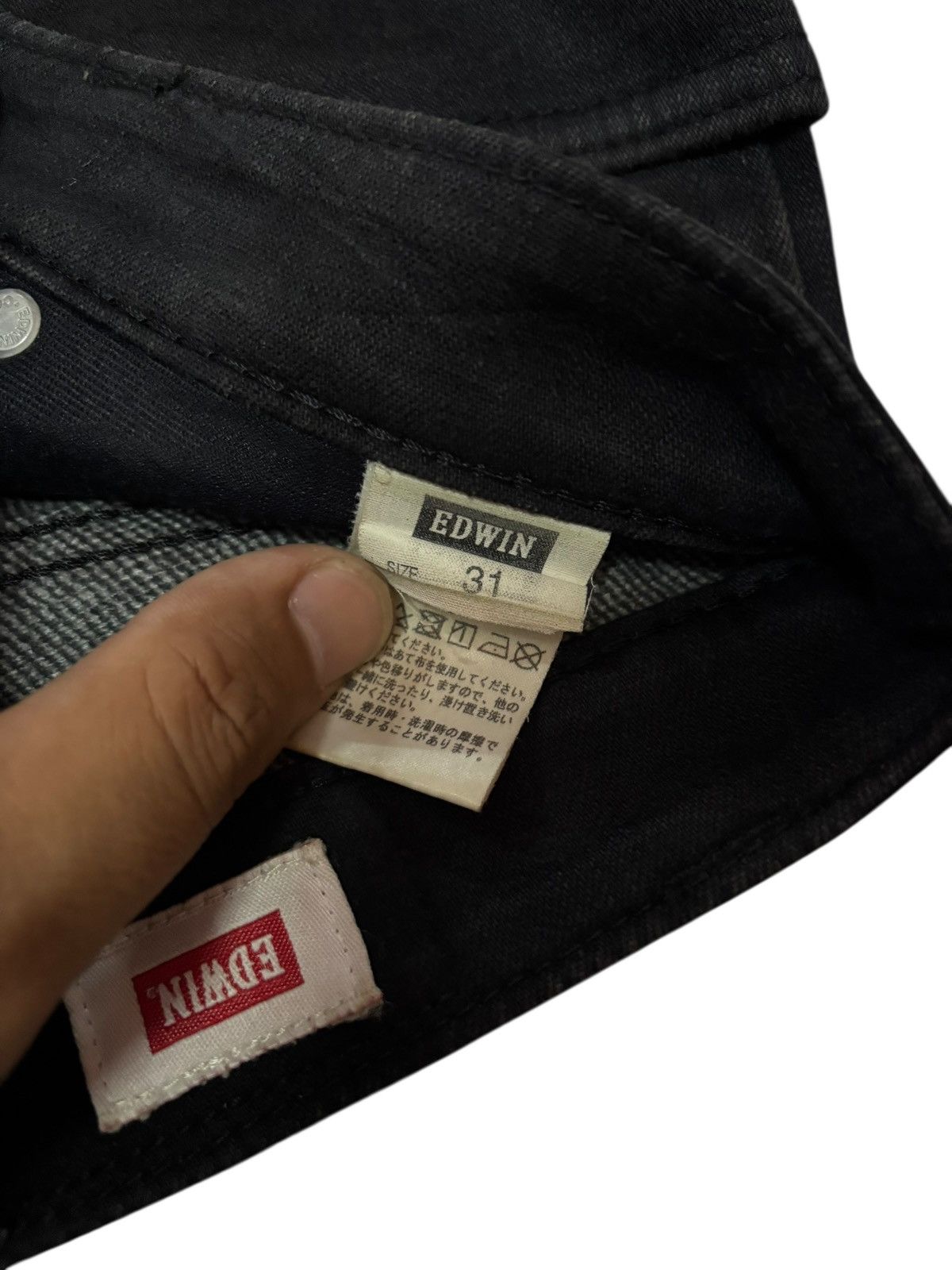 Edwin Vtg Edwin 502 Japan Black Jeans Size US 32 / EU 48 - 6 Thumbnail