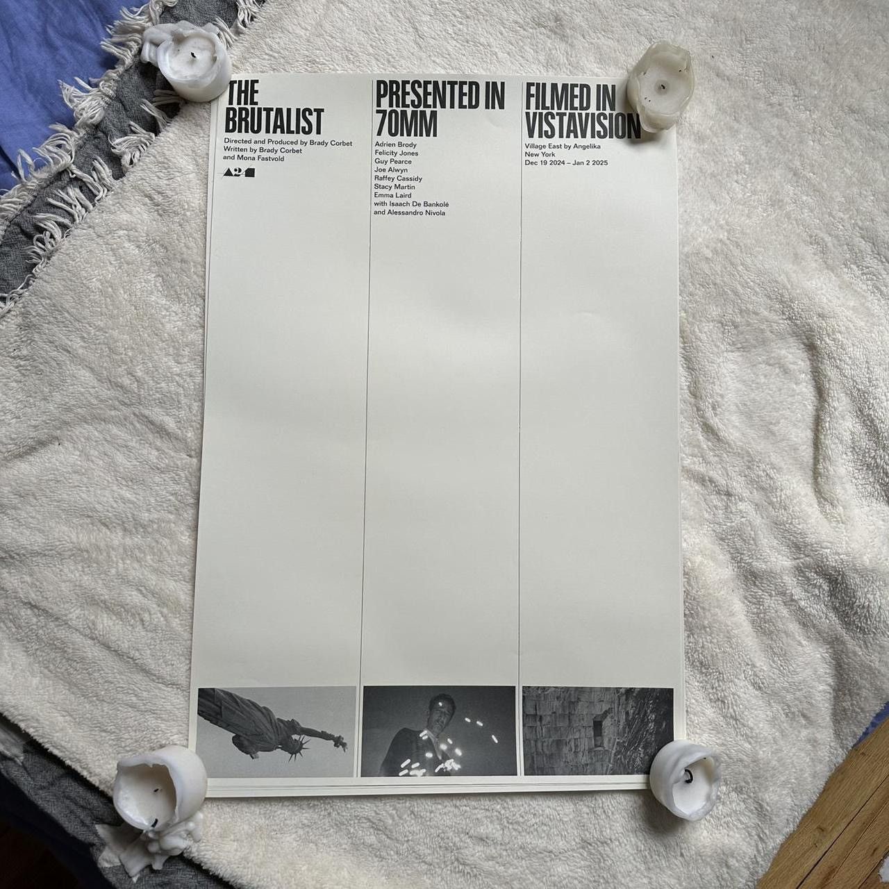 Other The Brutalist A24 New York City Angelika Movie Promo Poster Size ONE SIZE - 1 Thumbnail