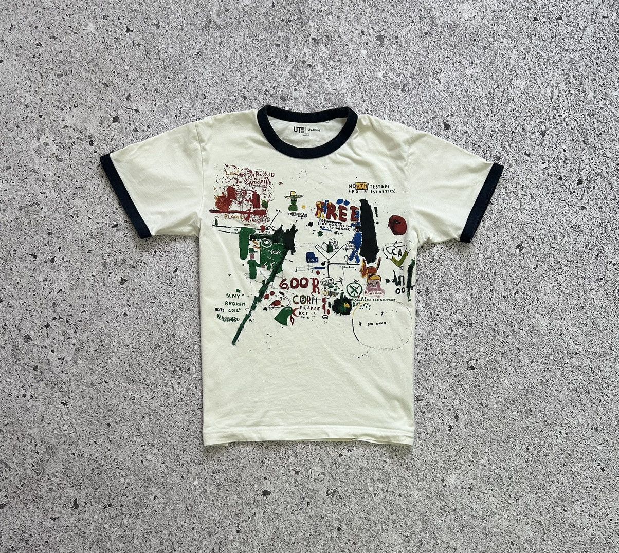 Designer × Jean-Michel Basquiat × Uniqlo Jean Michael Basquiat x Uniqlo Art Designer T-Shirt Y2K Size US S / EU 44-46 / 1 - 2 Thumbnail