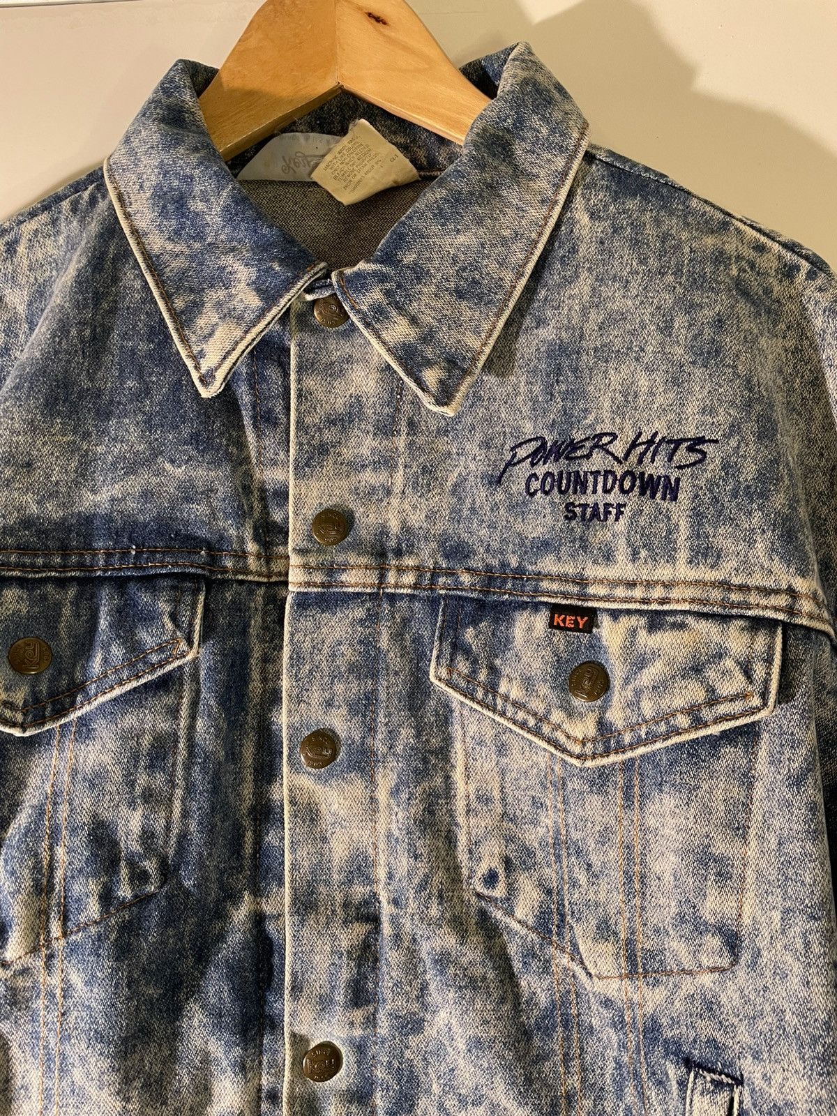 Vintage 80’s 90’s VTG Vintage Key Imperial Power Hits Denim Jacket Size US M / EU 48-50 / 2 - 4 Thumbnail