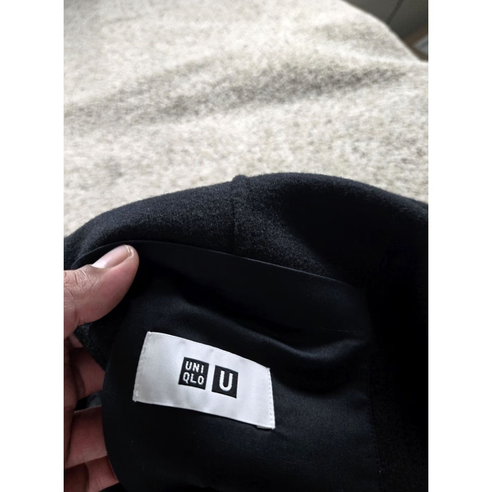 Uniqlo Uniqlo U Double Faced Overcoat Mens S Black Wool Blend Pockets 3 Button Long Coat Pattern Solid Size US S / EU 44-46 / 1 - 5 Thumbnail