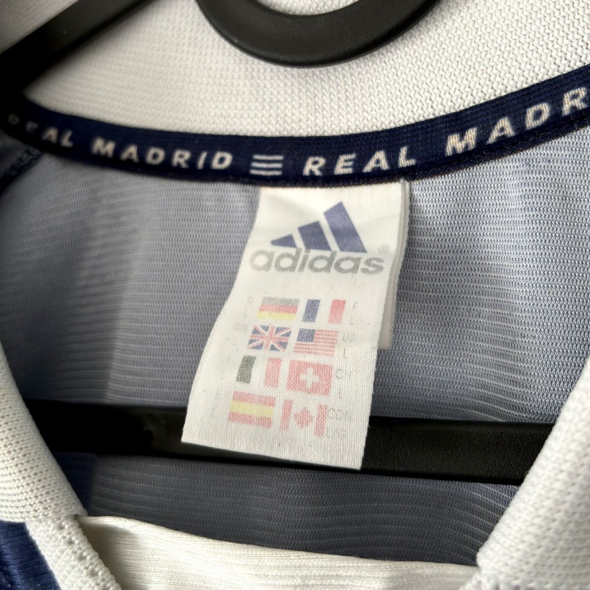 Adidas × Vintage 1999 1998 Real Madrid Adidas Retro Vintage Soccer Jersey Kit Size US L / EU 52-54 / 3 - 8 Thumbnail