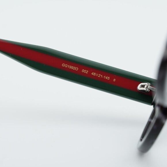 Gucci Gucci GG1992O 002 Square Eyeglasses - Shiny Grey Dark Havana Size ONE SIZE - 7 Thumbnail