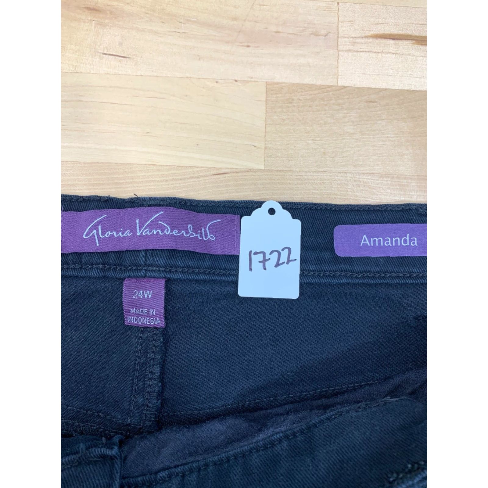 Gloria Vanderbilt Gloria Vanderbilt Jeans Womens 24W Plus Black Pants Size 42" / US 20 - 3 Thumbnail