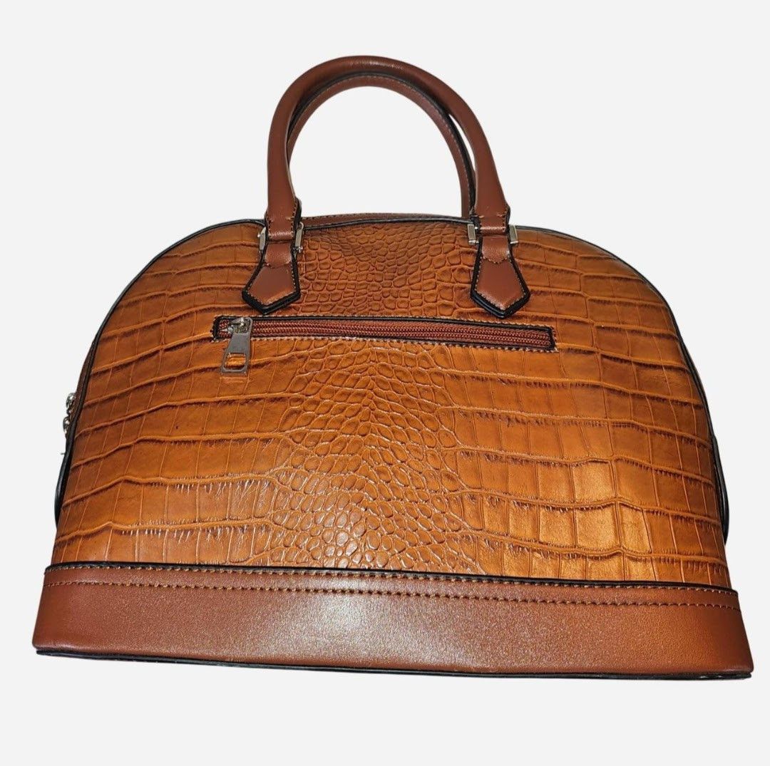 Michael Kors Michael Kors Brown croc-embossed leather handbag Size ONE SIZE - 3 Thumbnail
