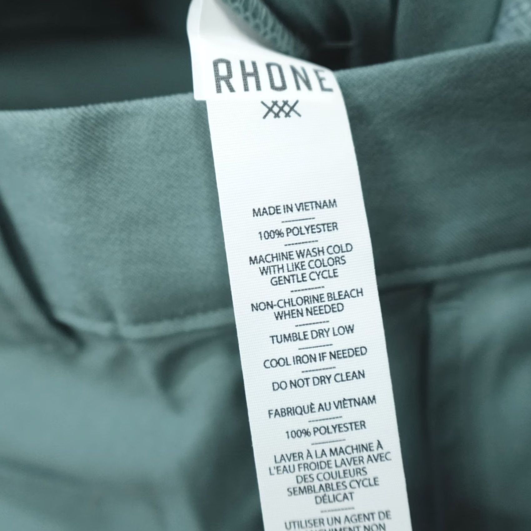 Rhone Rhone Golf Tour Trouser Pants Tidal Green Size 36x30 Classic Fit Performance Size US 36 / EU 52 - 4 Thumbnail