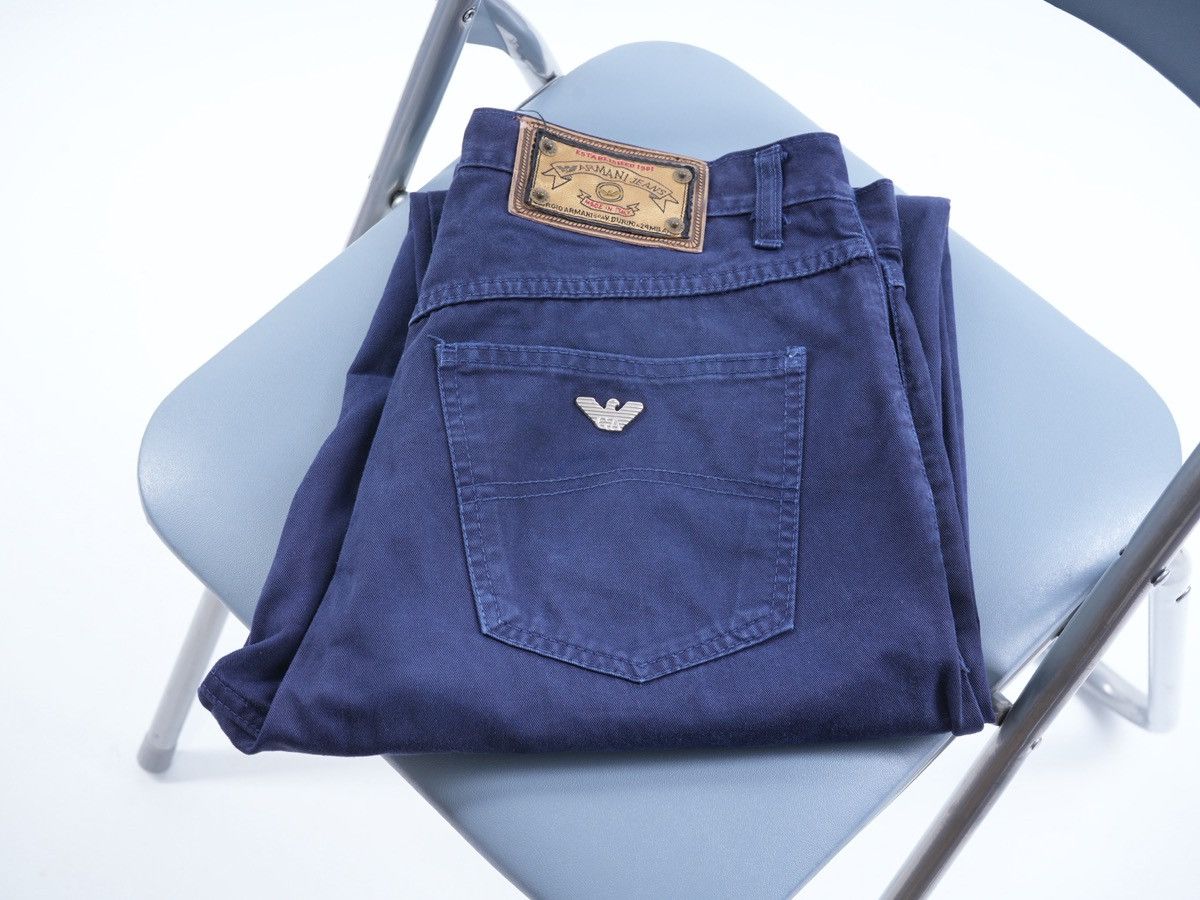 Armani Vintage 90's Armani Jeans Metal Logo Denim Comfort fit Size US 32 / EU 48 - 1 Thumbnail