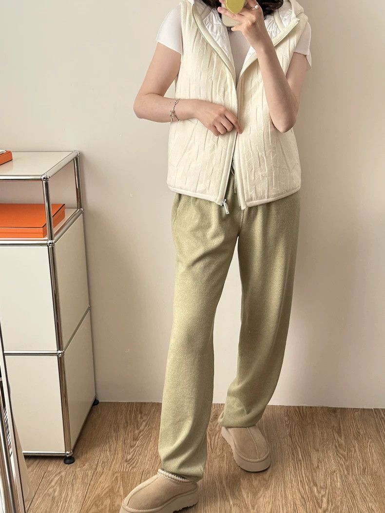 Loro Piana LORO PIANA Knitted trousers for women, 100% cashmere Size 27" / US 4 / IT 40 - 5 Thumbnail