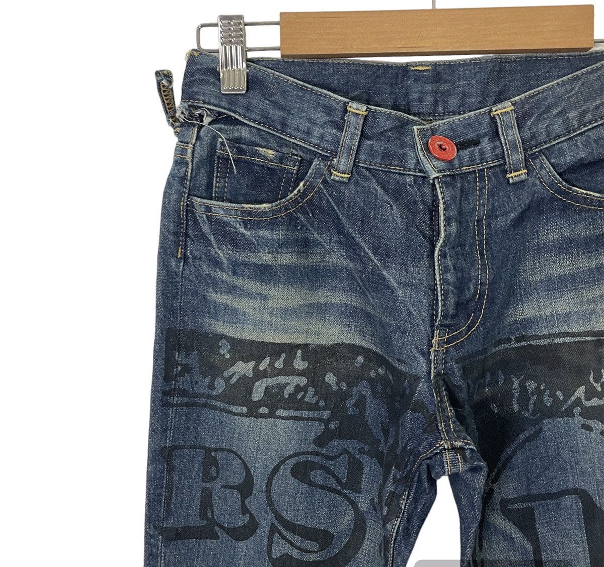 Hysteric Glamour Vintage Hysteric Glamour Kids Distressed Denim Size US 26 / EU 42 - 3 Thumbnail