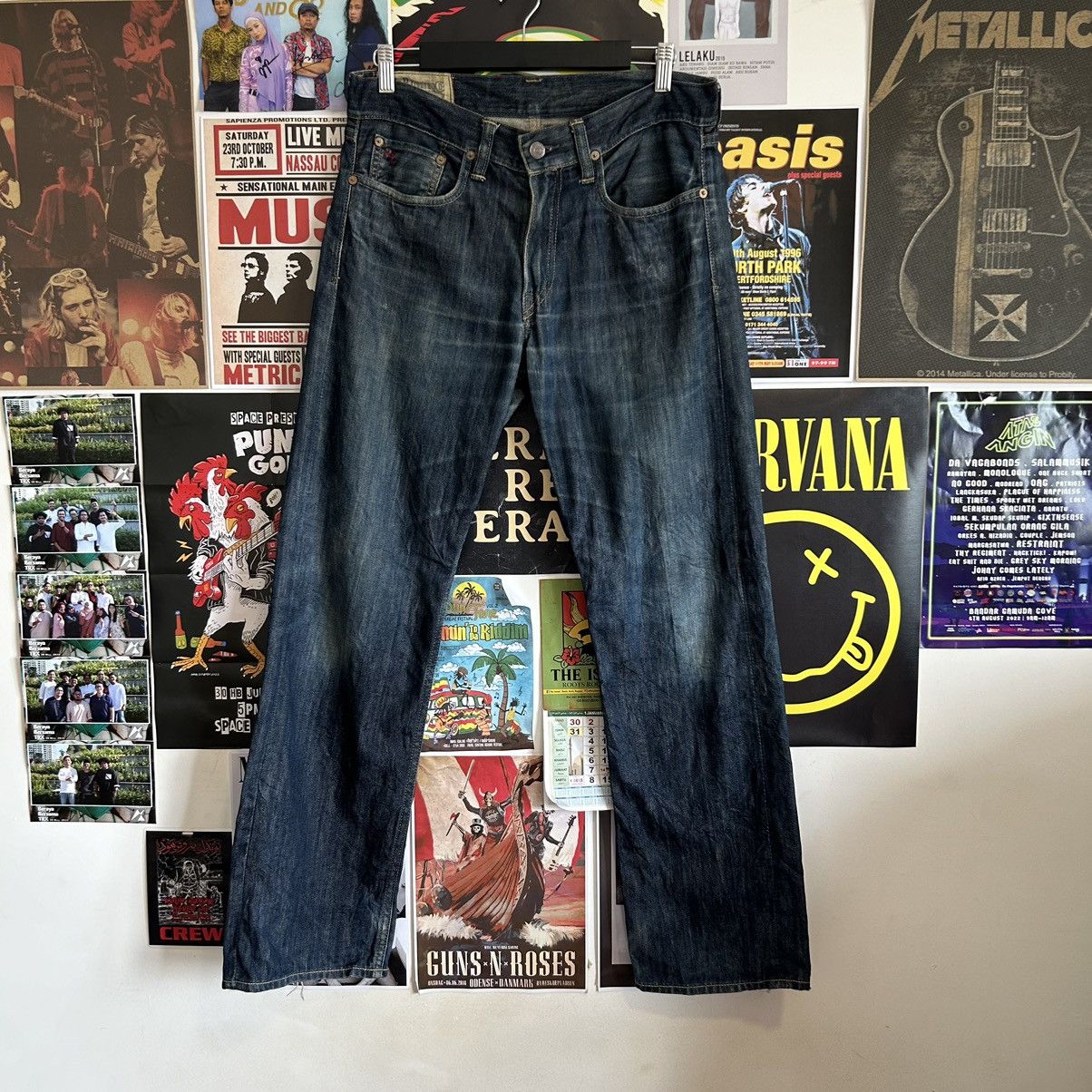 Ralph Lauren Vintage Polo Ralph Lauren Blue Denim Size US 32 / EU 48 - 1 Thumbnail