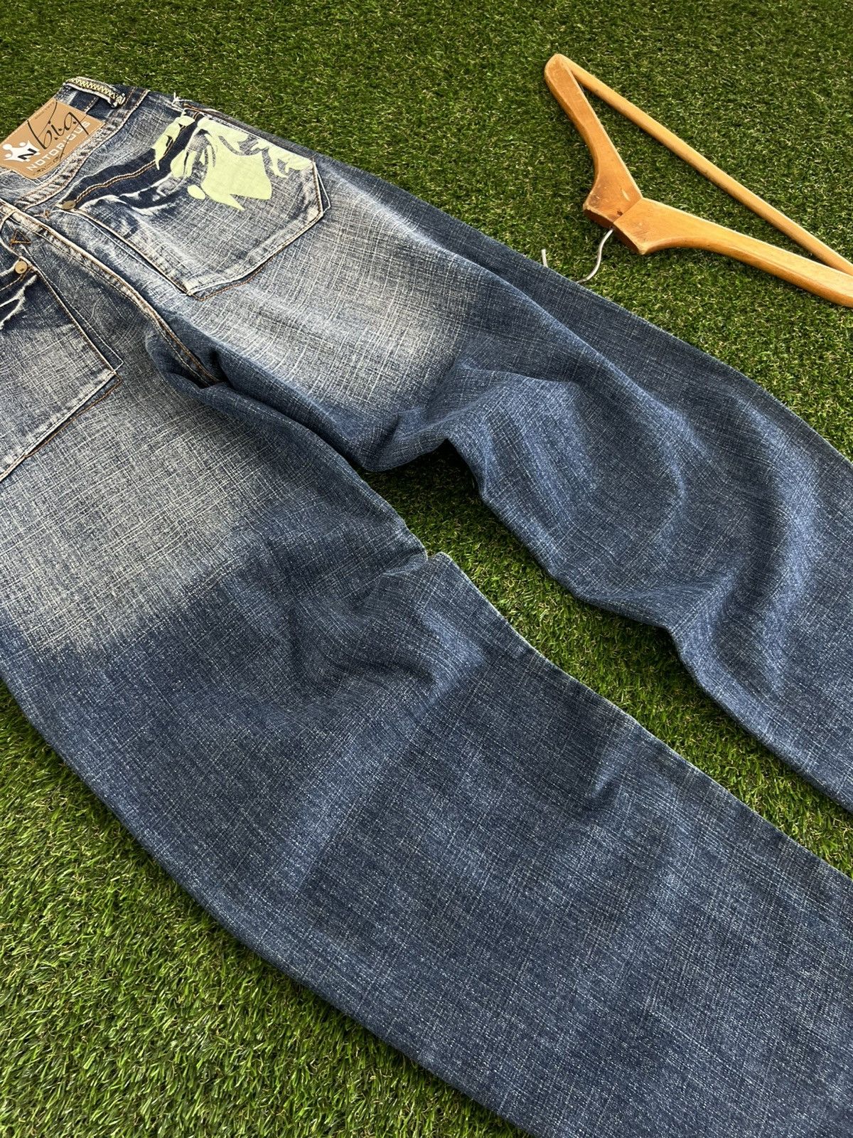 Japanese Brand Crazy Vintage Super Baggy 90’s Notoriuos BIG Jnco Jeans USA Size US 30 / EU 46 - 3 Thumbnail