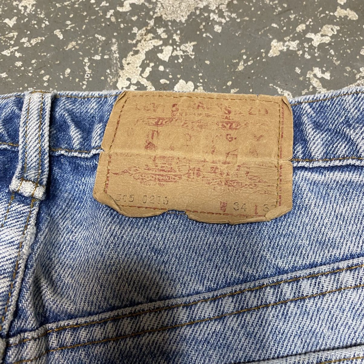 Levi's × Vintage Vintage Levi’s 505 Straight Fit Blue Denim Jeans USA 80s Size US 32 / EU 48 - 5 Thumbnail