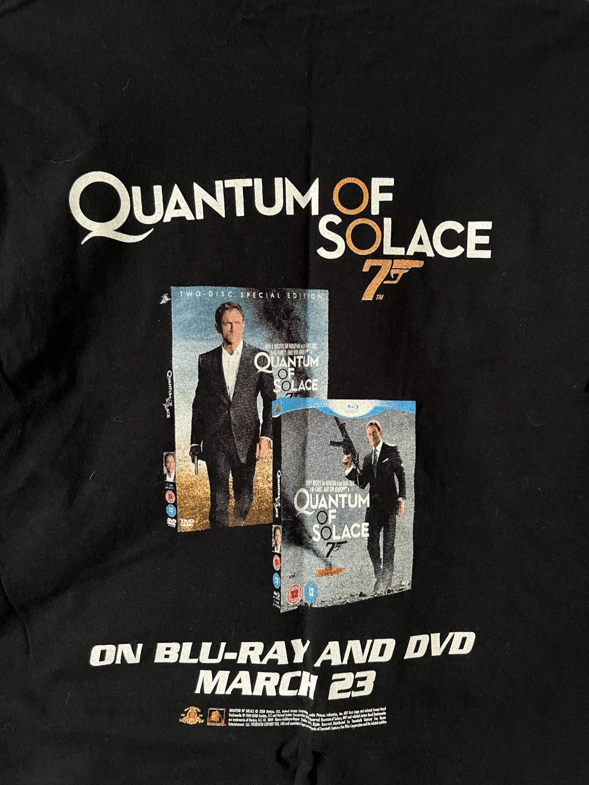 Other Vtg ‘08 James Bond 007 Quantum of Solace Promo T-shirt Size US M / EU 48-50 / 2 - 7 Thumbnail