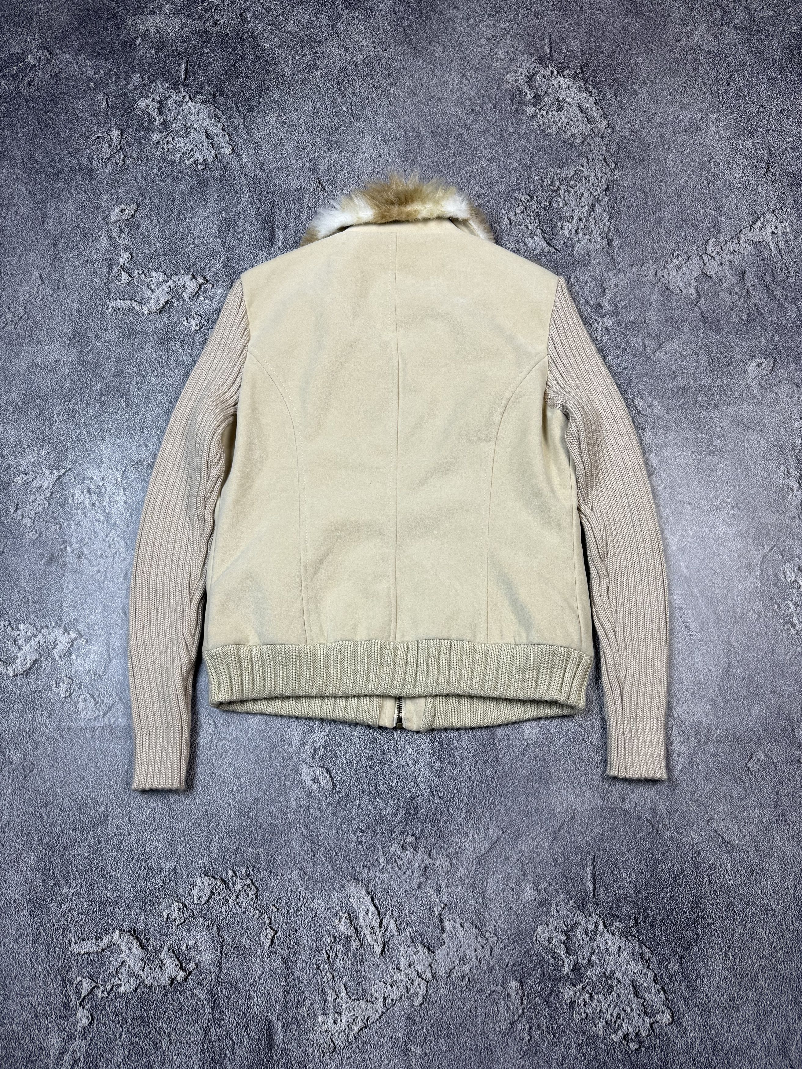 If Six Was Nine Y2K 2000s Biege Fur Sweater Sexy Glamour Size M / US 6-8 / IT 42-44 - 5 Thumbnail