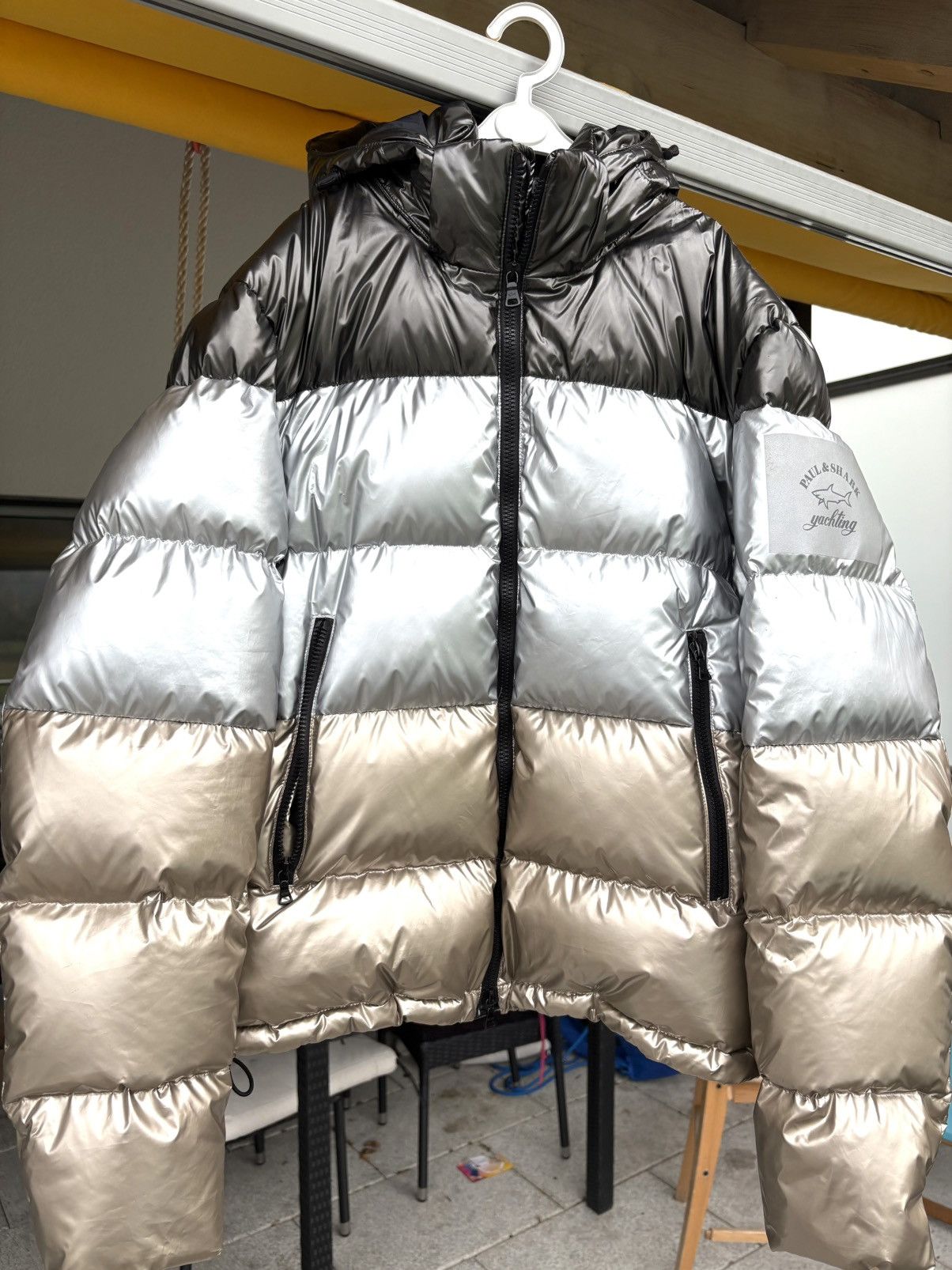 Paul & Shark Paul&Shark down jacket- metalic degradé colorblock- Like New Size US M / EU 48-50 / 2 - 7 Thumbnail