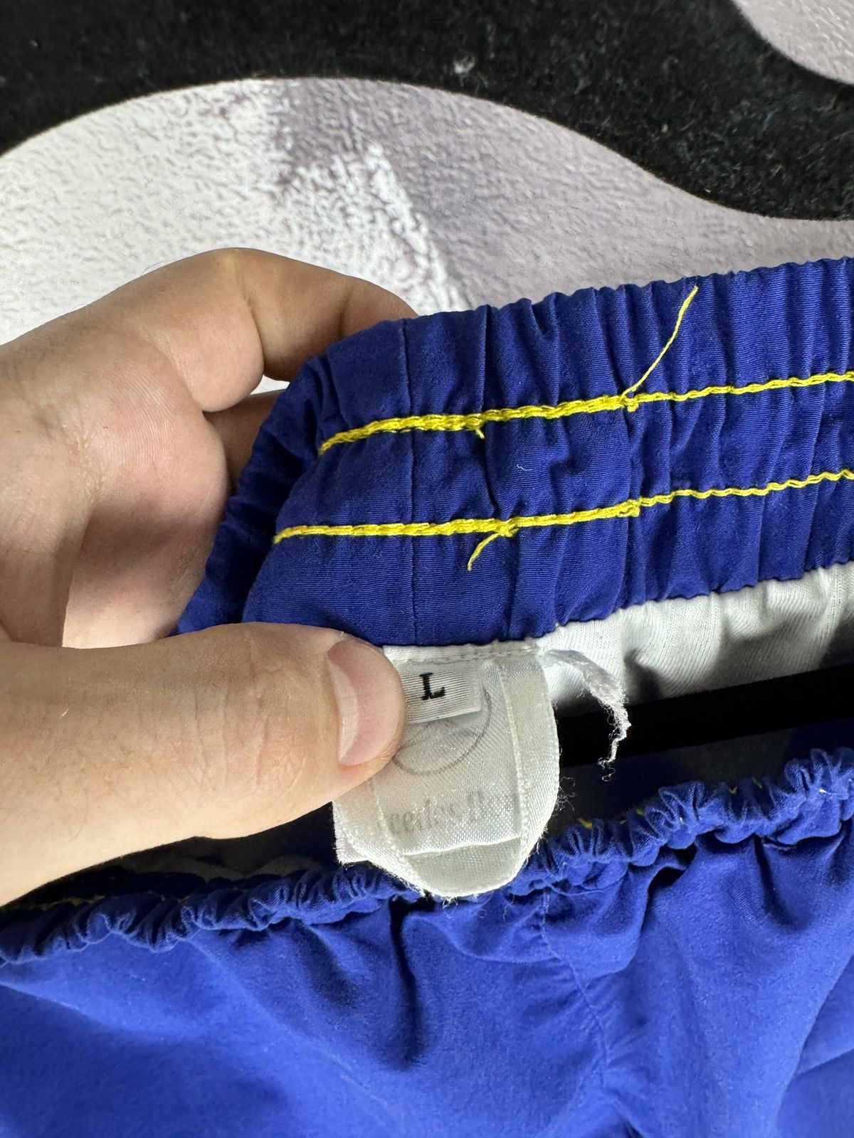 Mercedes-Benz × Vintage Mercedes-Benz vintage blue yellow striped track suit Size US L / EU 52-54 / 3 - 21 Thumbnail
