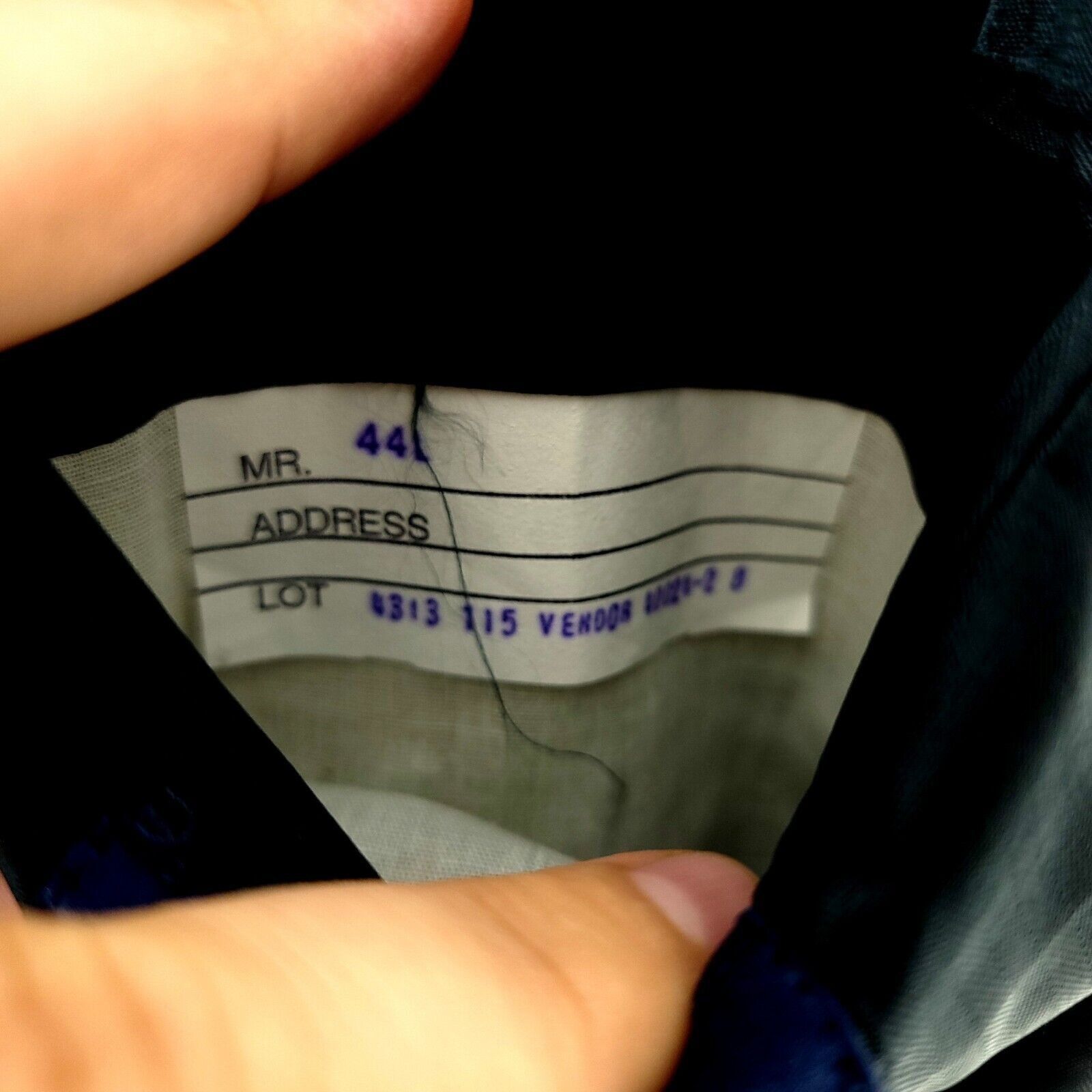 Stafford DAMAGED Stafford Worsted Wool 2 Gold Button Blazer 44L Blue Size 44L - 11 Thumbnail