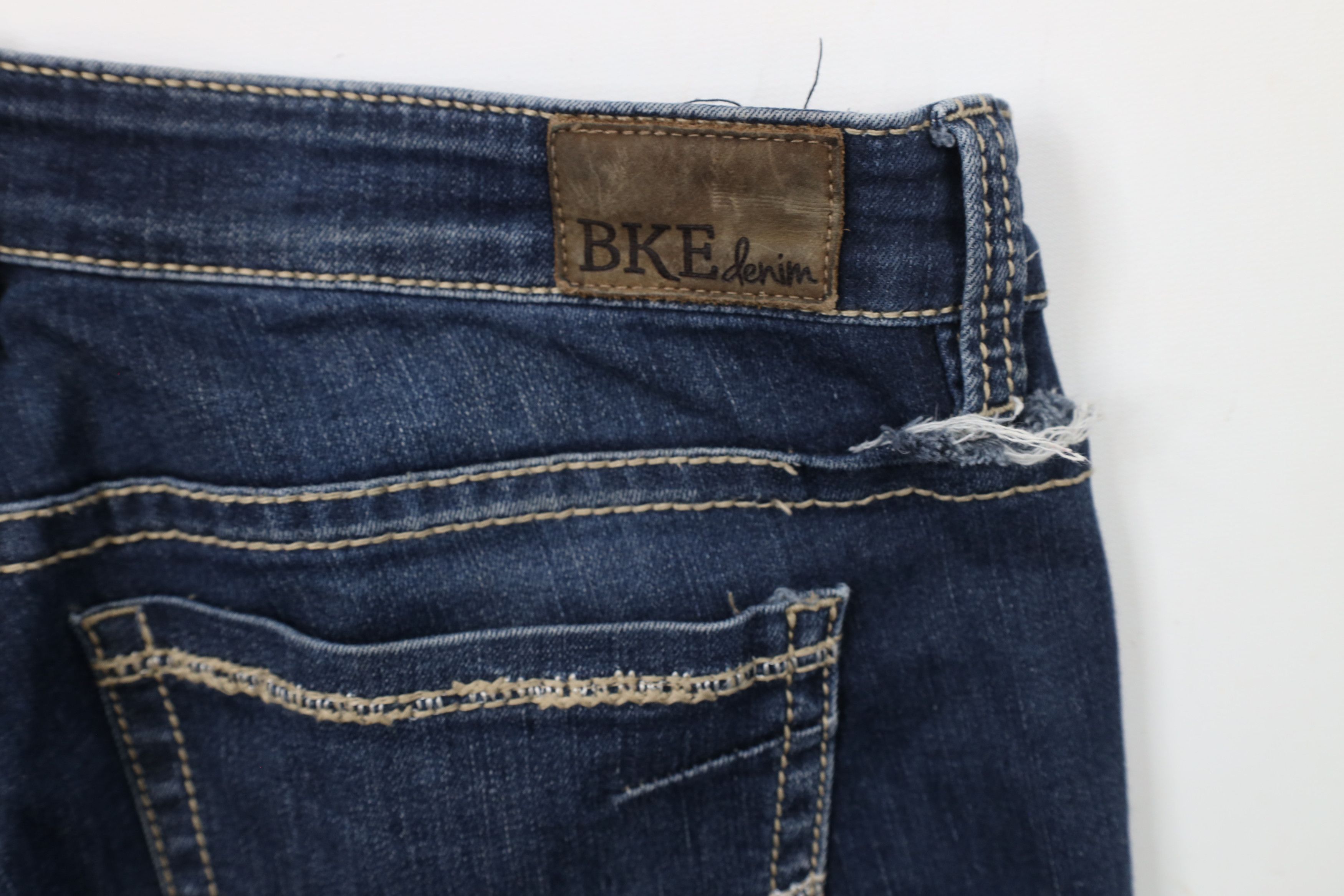 Vintage Buckle BKE Payton Stretch Flared Bootcut Denim Jeans Blue Size 30" / US 8 / IT 44 - 12 Thumbnail