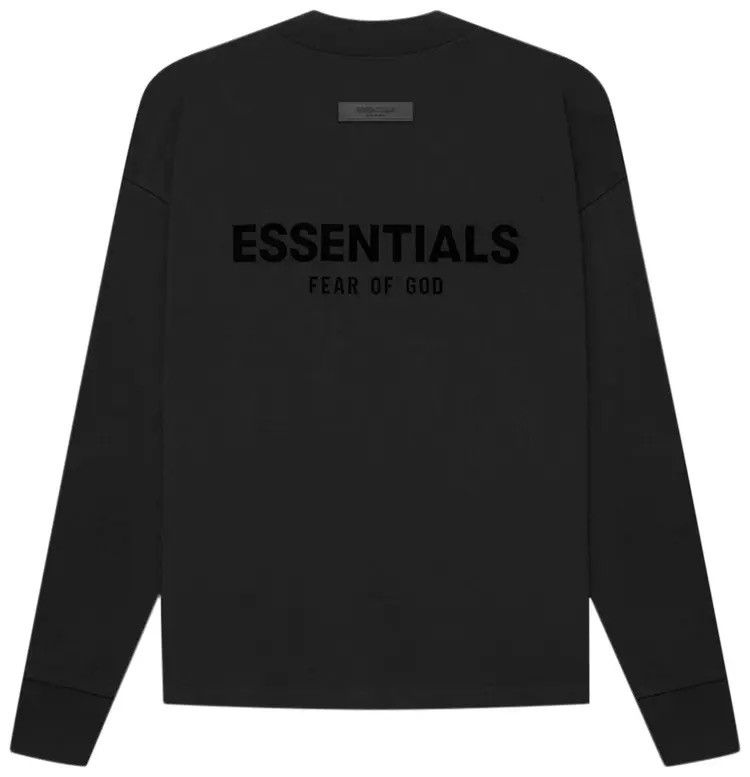 Fear of God 🔥 Essentials x Fear Of God Long Sleeve T-Shirt Limo Black Size US L / EU 52-54 / 3 - 1 Thumbnail