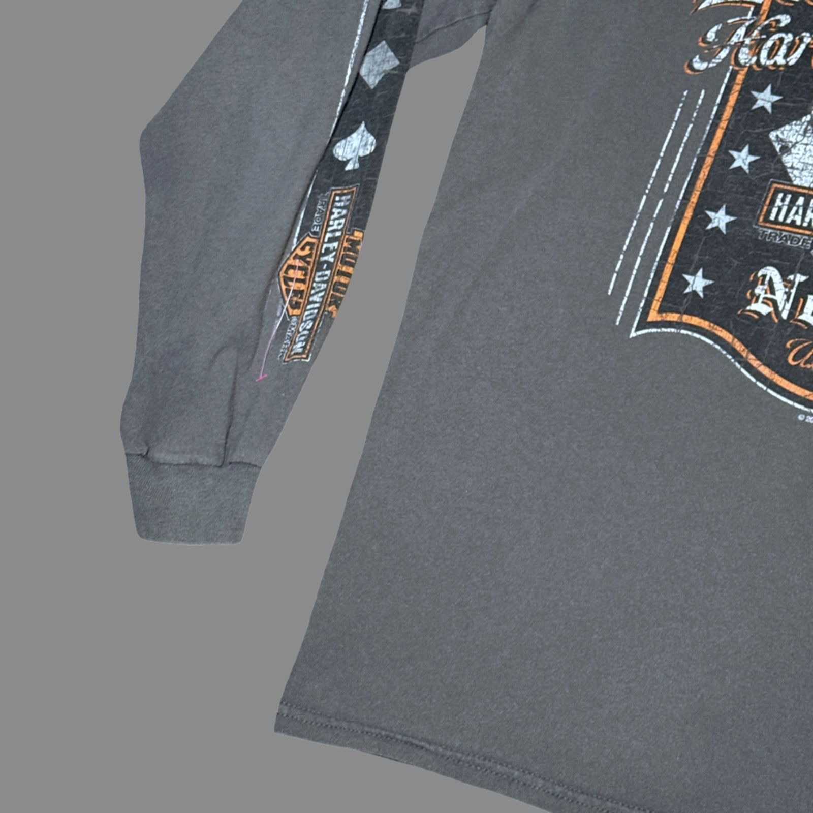 Harley Davidson Copied - Harley-Davidson Las Vegas Gray LS Tee Mens L '19 Size US L / EU 52-54 / 3 - 2 Thumbnail