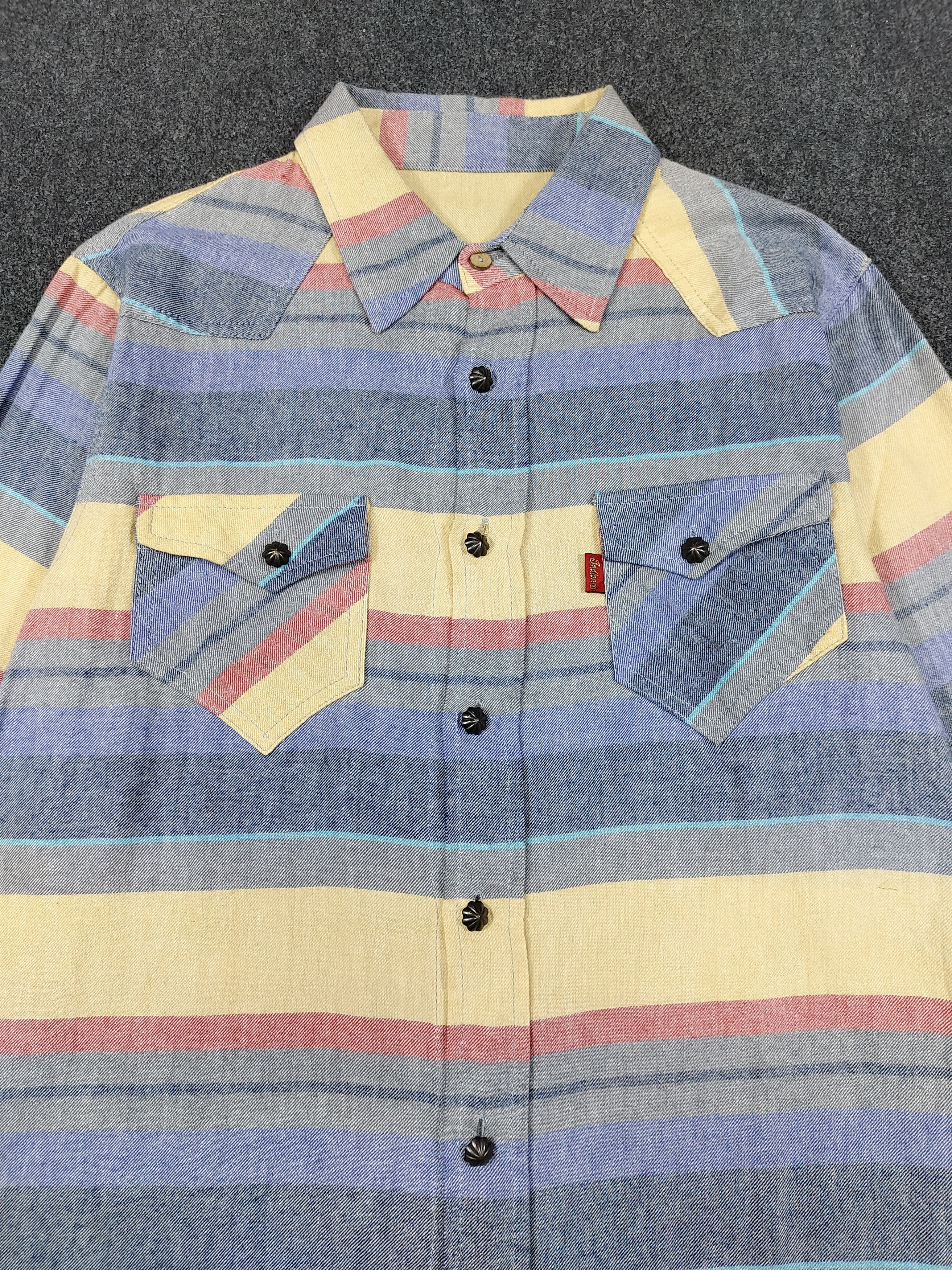 Indian Motorcycle 🔥Indian Motorcycle Vintage Western Stripe Shirt Size US M / EU 48-50 / 2 - 4 Thumbnail
