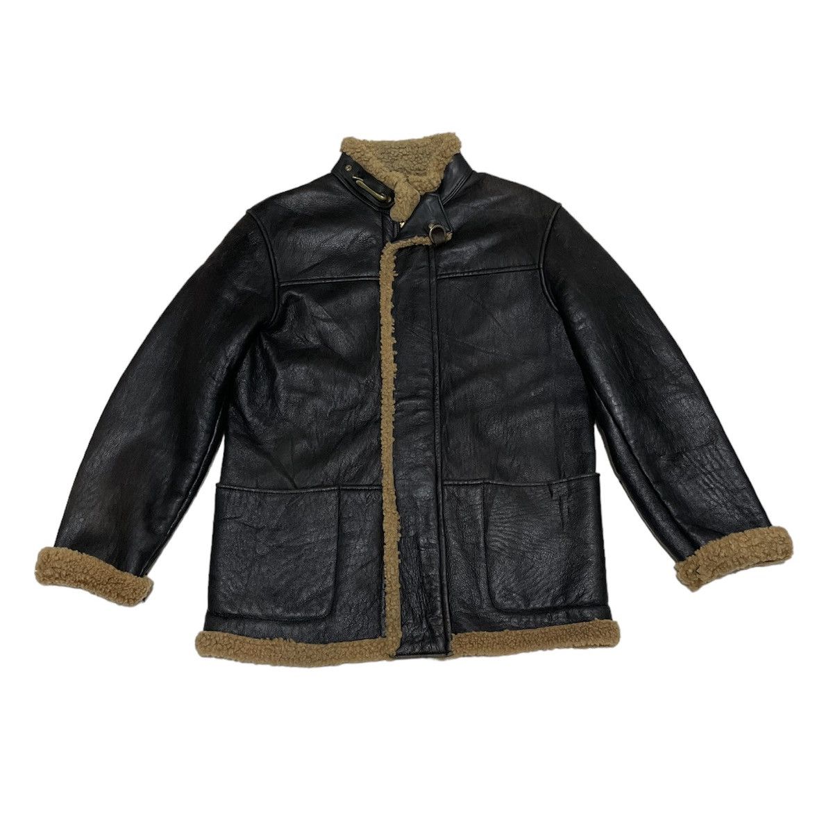Issey Miyake JipiJapa Shearling Leather Jacket Size US L / EU 52-54 / 3 - 1 Thumbnail