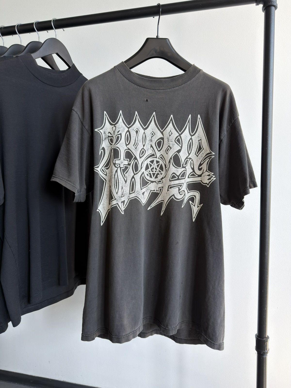 Band Tees Vintage 90s Faded Thrashed Grunge Erd Morbid Angel Band Tee Size US XL / EU 56 / 4 - 4 Thumbnail