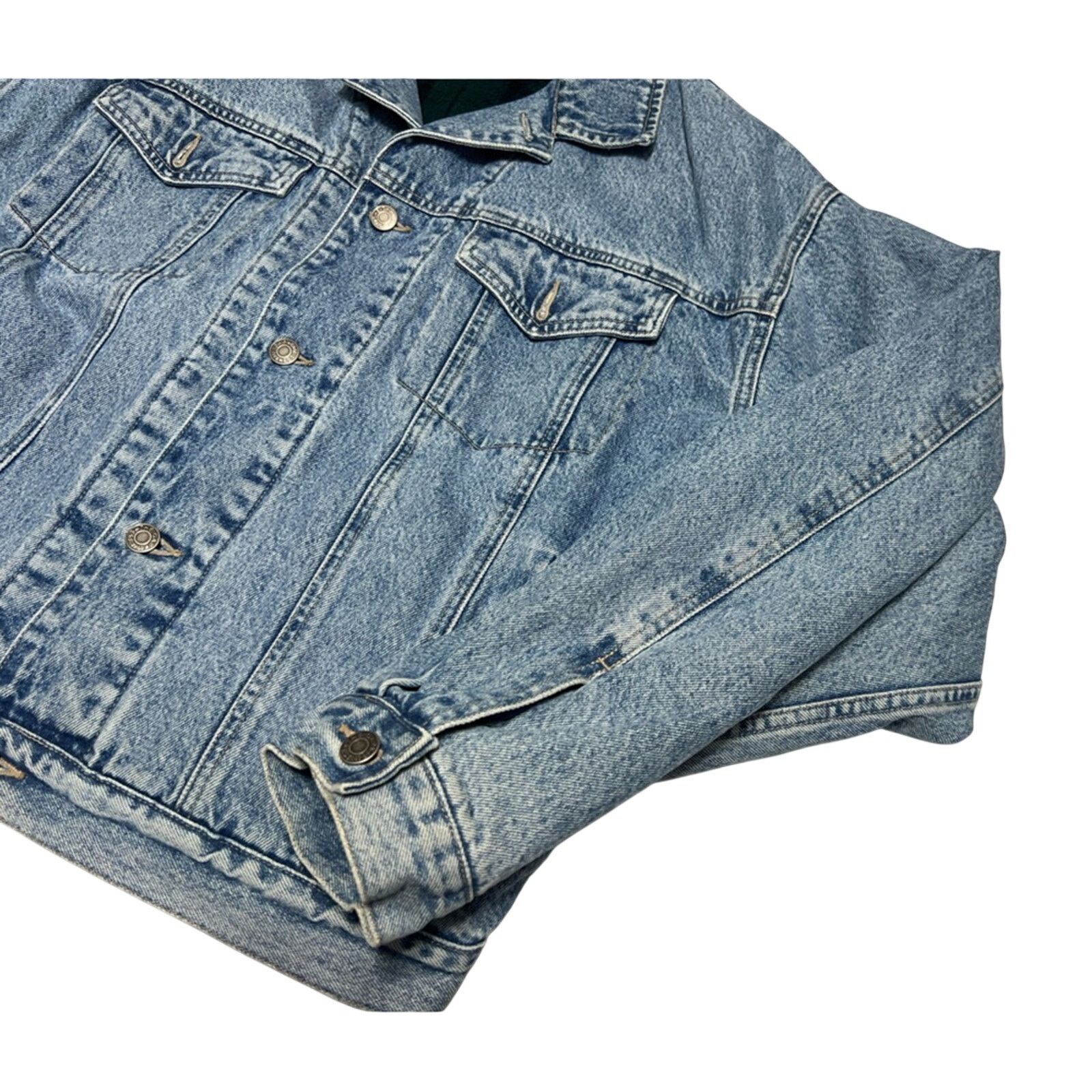 Gap Vintage 90s GAP Denim Jean Jacket Blanket Lined Men's CLEAN Size US L / EU 52-54 / 3 - 4 Thumbnail