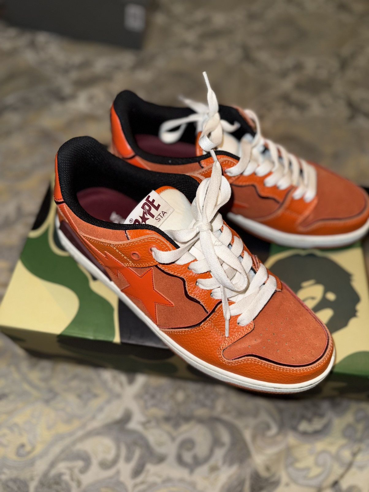 Bape Bape Sk8 Sta #2 M1 Orange Size US 9.5 / EU 42-43 - 4 Thumbnail