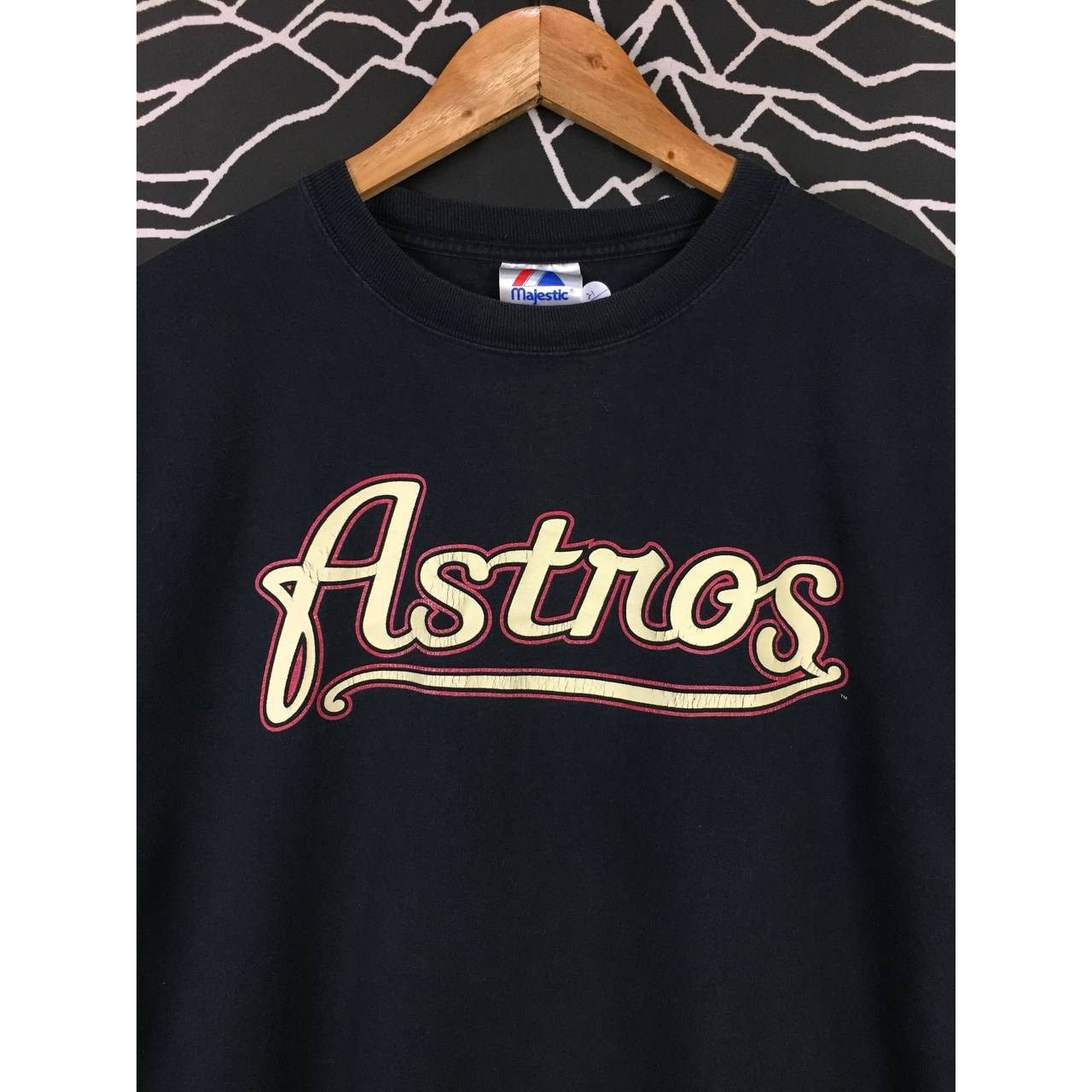 MLB × Majestic × Sports Specialties Vtg Majestic MLB Houston Astros Roy Oswalt Tee Size US L / EU 52-54 / 3 - 3 Thumbnail