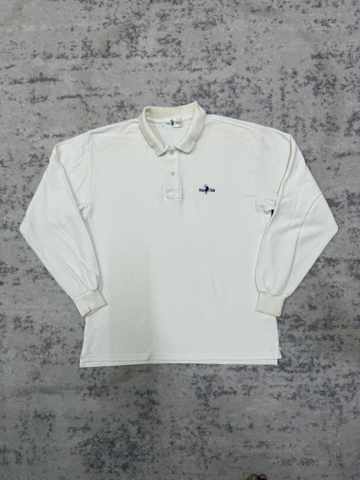 Vintage Vintage 90s Polo Club Longsleeve Ringer Polo Shirt Size US M / EU 48-50 / 2 - 3 Thumbnail