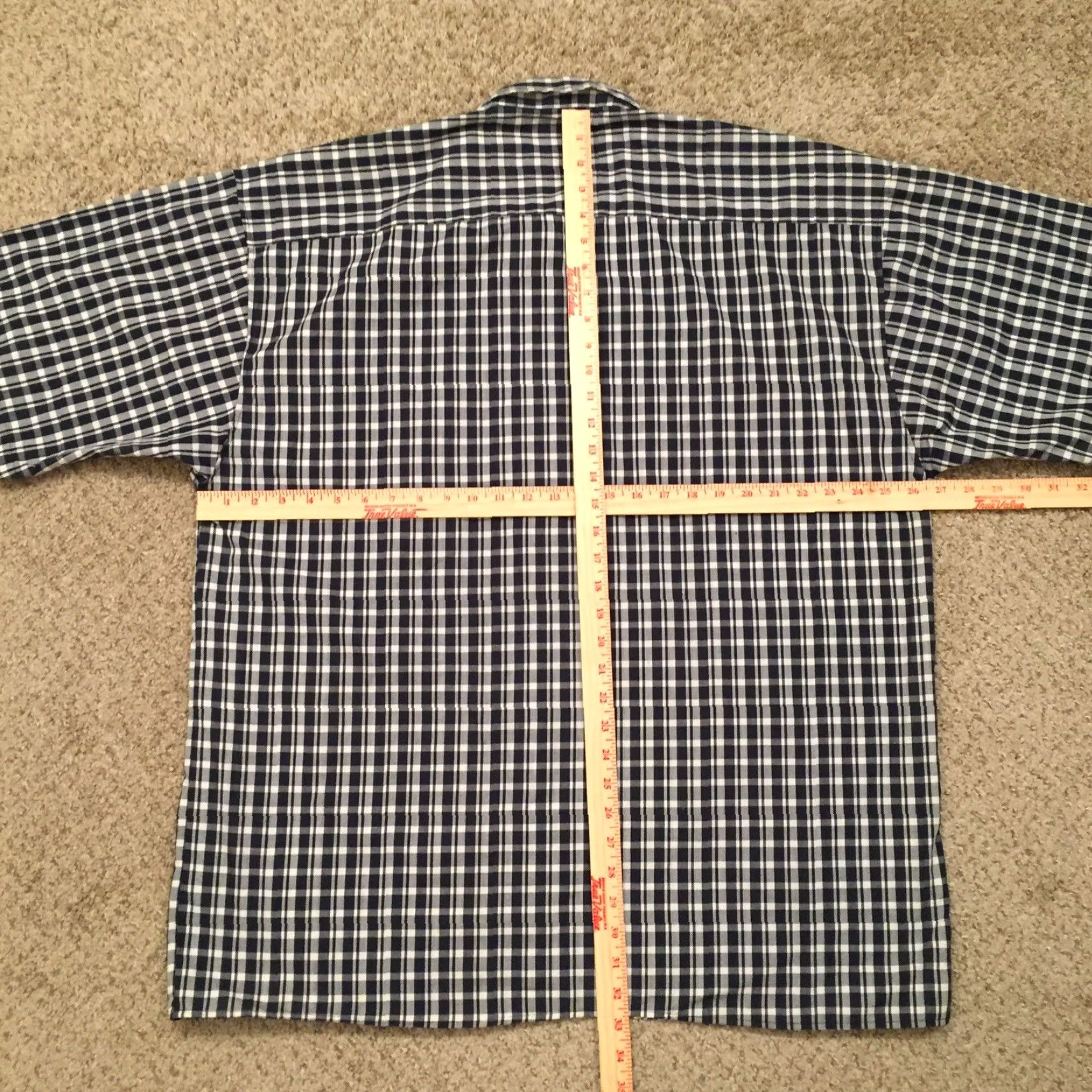 Vintage Koman Sport Shirt Mens XXL Blue Check Short Sleeve Button-Up Size US XXL / EU 58 / 5 - 6 Thumbnail