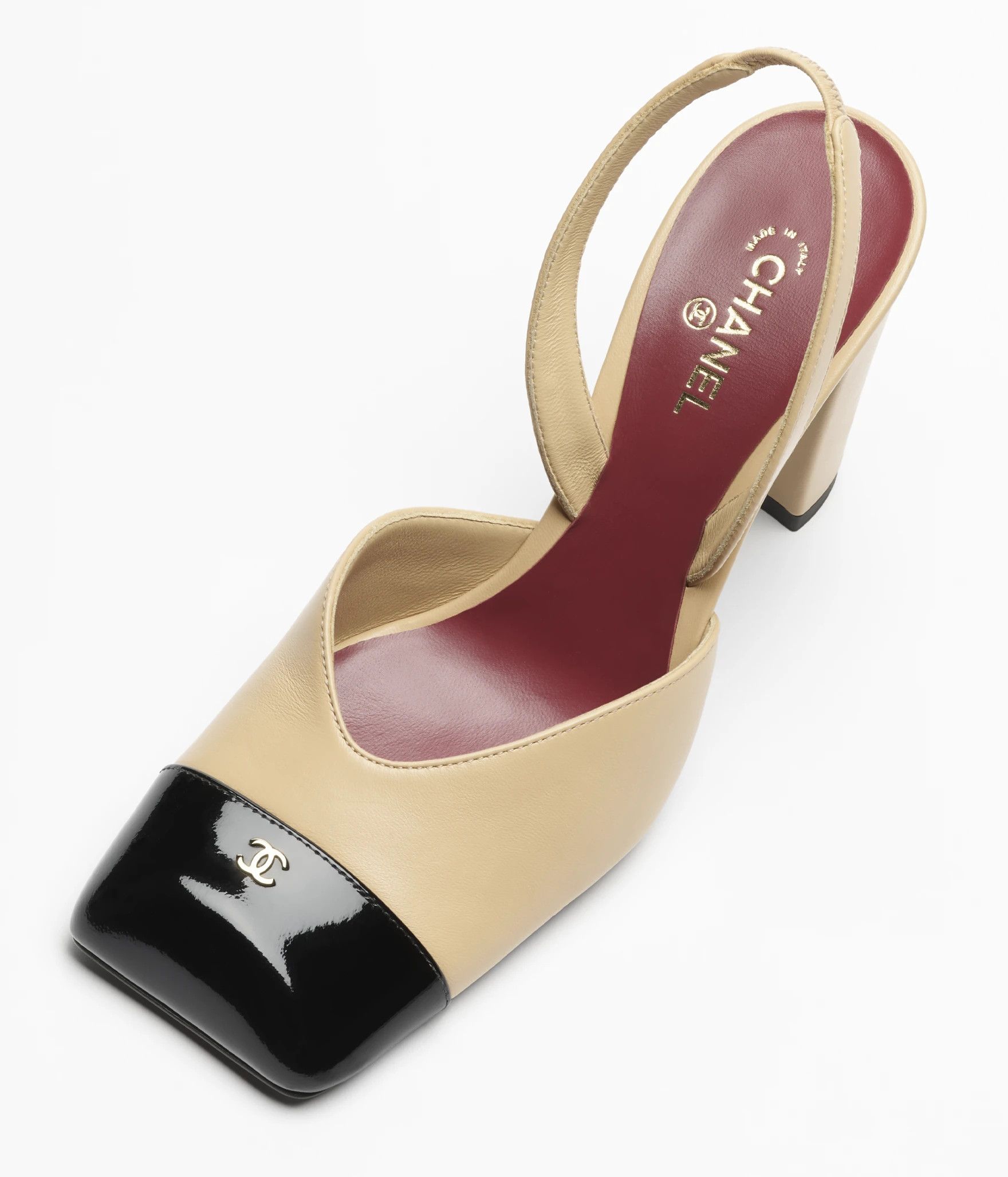 Chanel 26S Blazy Black Square Toe CC Slingback Block Heel Pump 38 Size US 8 / IT 38 - 5 Thumbnail