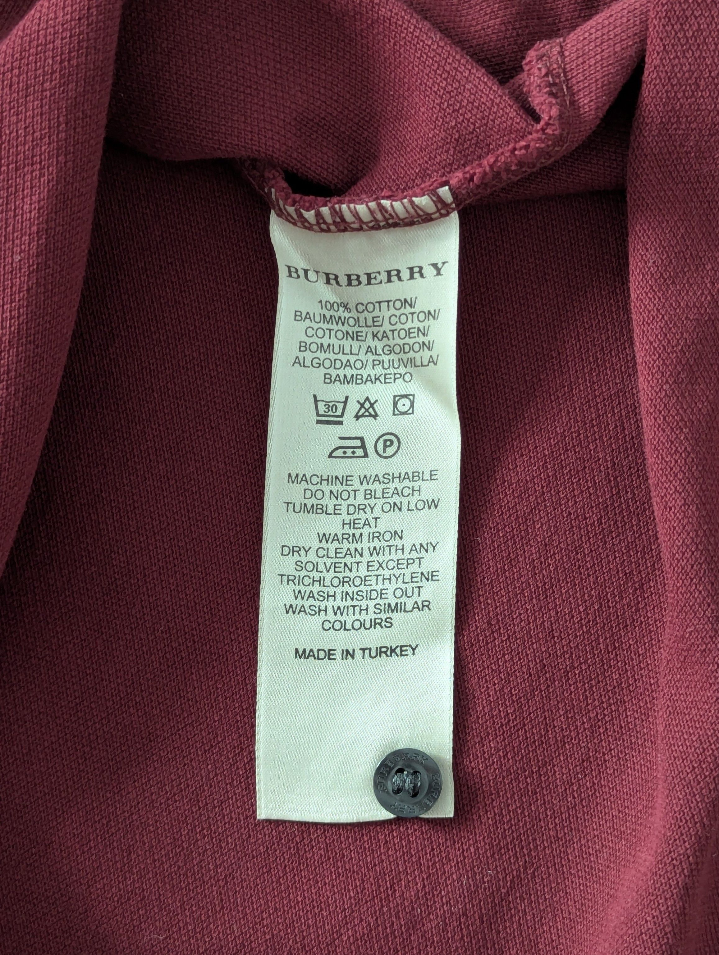 Burberry Burberry Brit Polo Long Sleeve Size XS 100% Cotton Luxury Size US XS / EU 42 / 0 - 24 Thumbnail