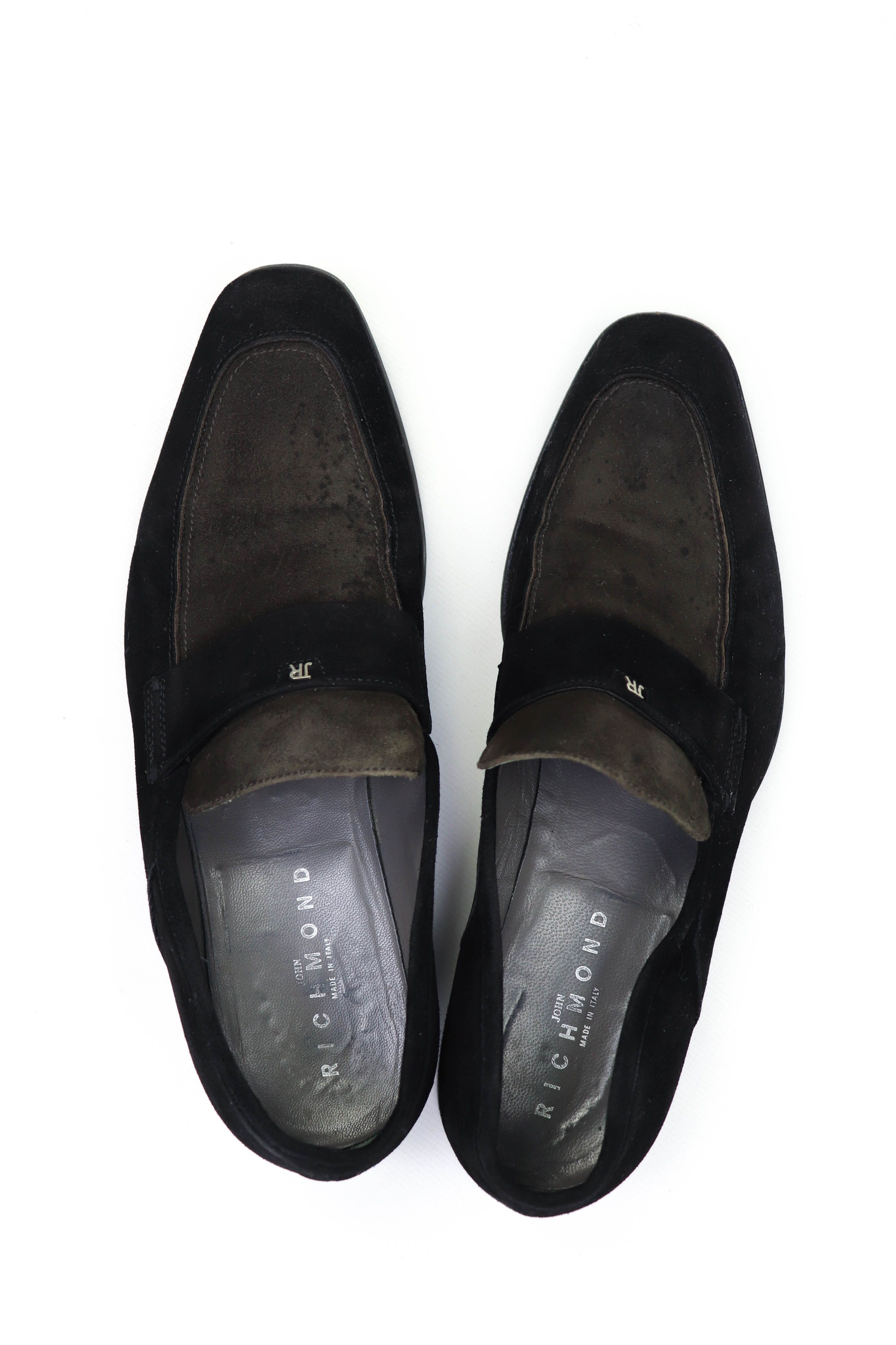 John Richmond Vintage John Richmond Black Suede Leather Loafers Shoes Size US 9.5 / EU 42-43 - 5 Thumbnail