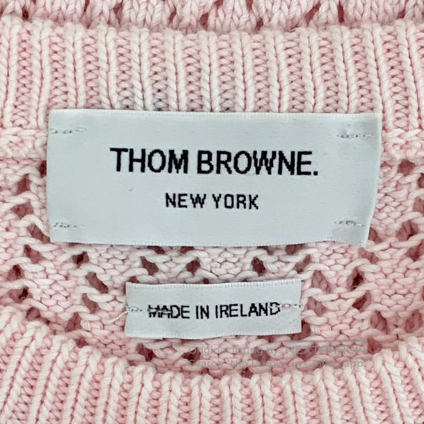 Thom Browne Thom Browne Light Pink Shell Embroidery Cotton Cutout Roun Size M / US 6-8 / IT 42-44 - 6 Thumbnail