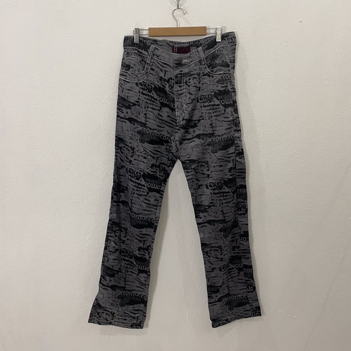 image of Art Vintage One Tene Full Print Pants in Grey, Men's (Size 32)