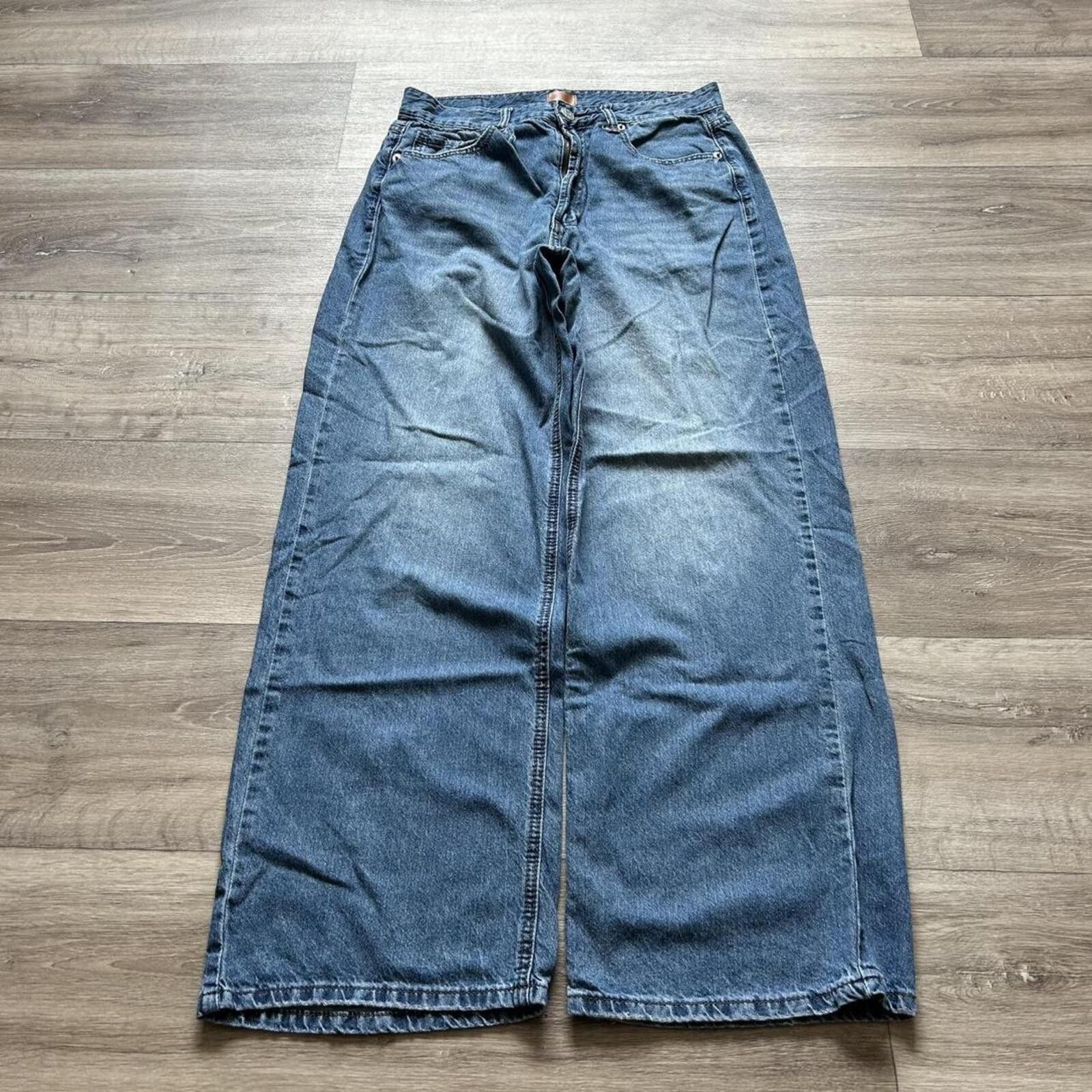 Other Sick Vintage y2k Baggy Denim Jeans size 9/29 Wide Leg Pants Size 32" / US 10 / IT 46 - 3 Thumbnail