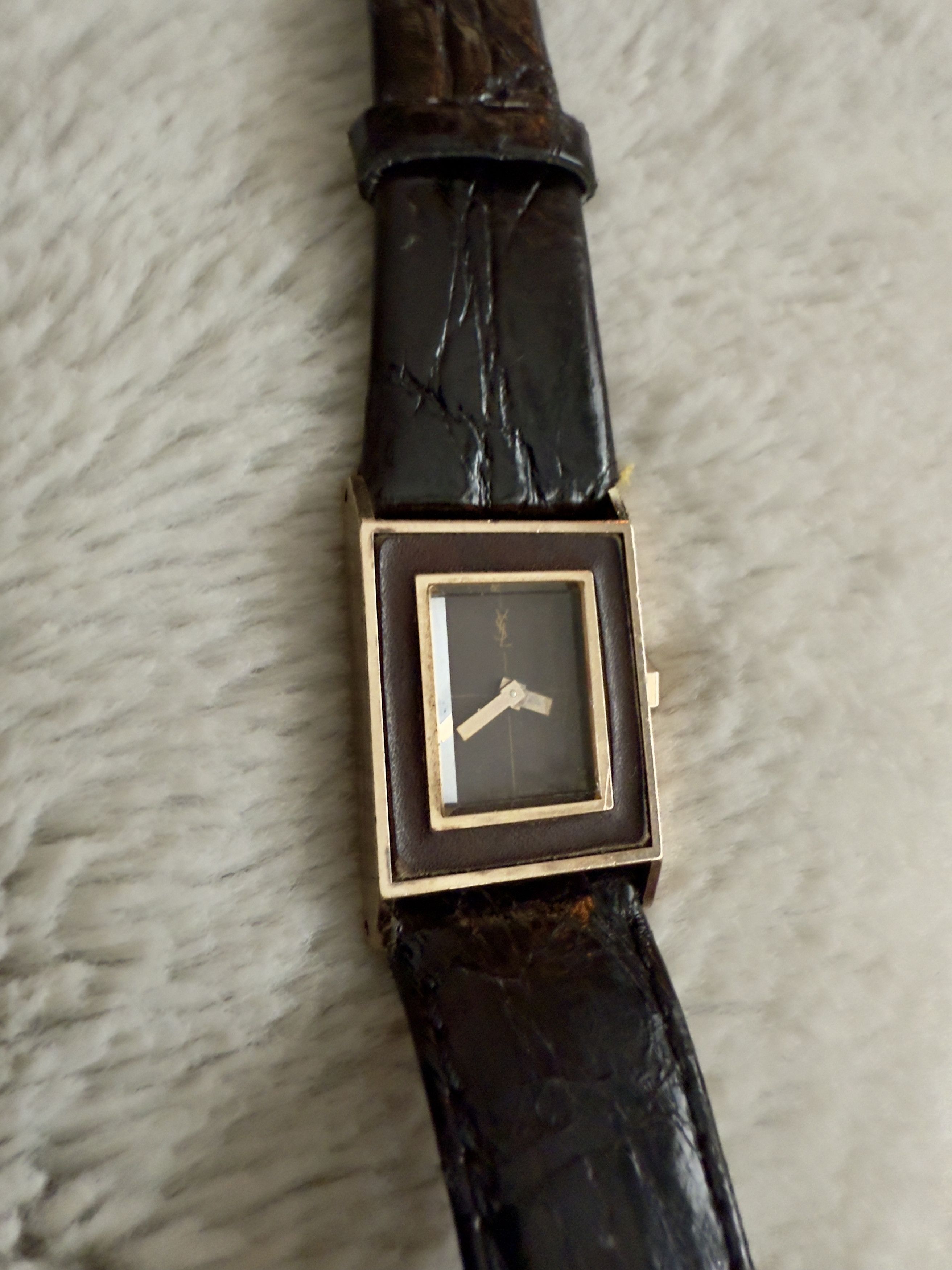 Yves Saint Laurent Vintage Yves Saint Laurent Tank Watch Ref: 4-676149 Size ONE SIZE - 5 Thumbnail
