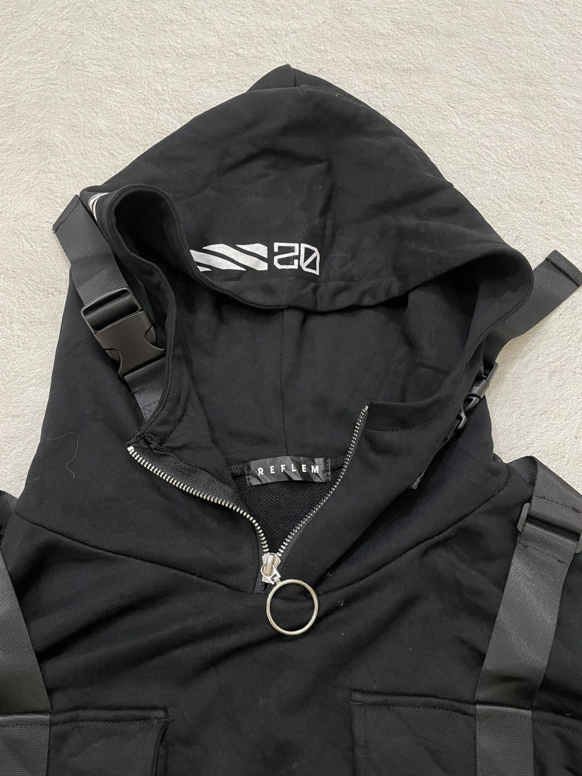 Japanese Brand 00s Tactical Harness Hoodie Techwear Bondage Y2K LGB Hysteri Size US XL / EU 56 / 4 - 6 Thumbnail