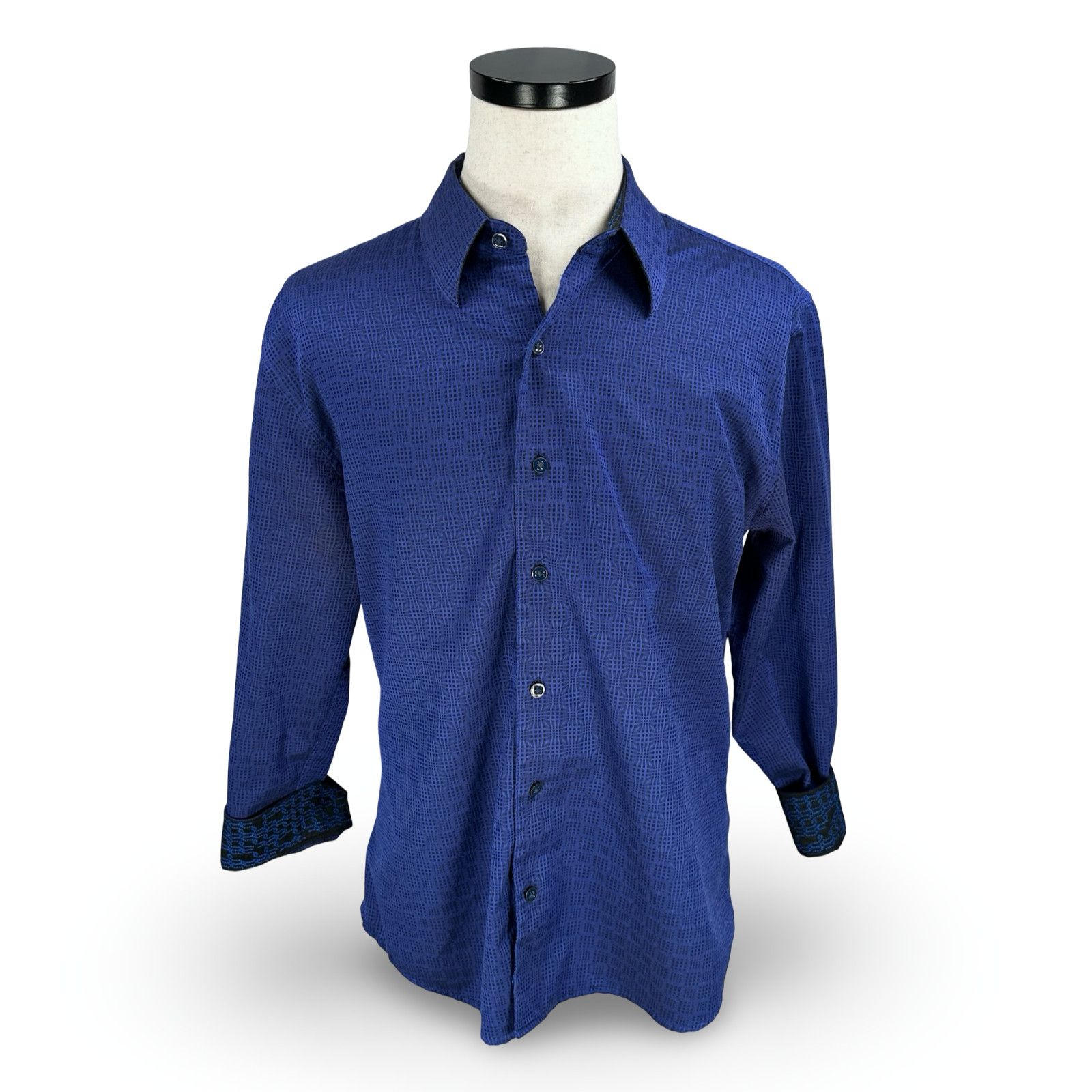 Robert Graham Robert Graham Shirt Men’s XL Blue Flip Cuff Tailored Fit Size US XL / EU 56 / 4 - 1 Thumbnail