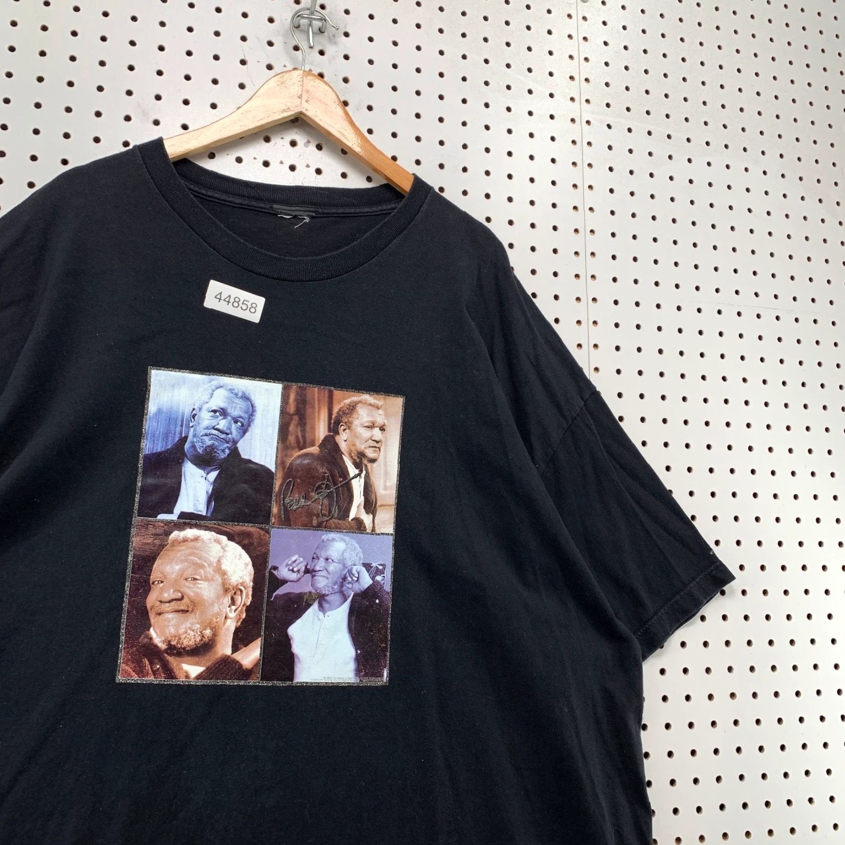 Gildan VINTAGE Redd Fox Sanford Sons Shirt Mens 3XL Black TV Show Short Sleeve Size US XXL / EU 58 / 5 - 4 Thumbnail