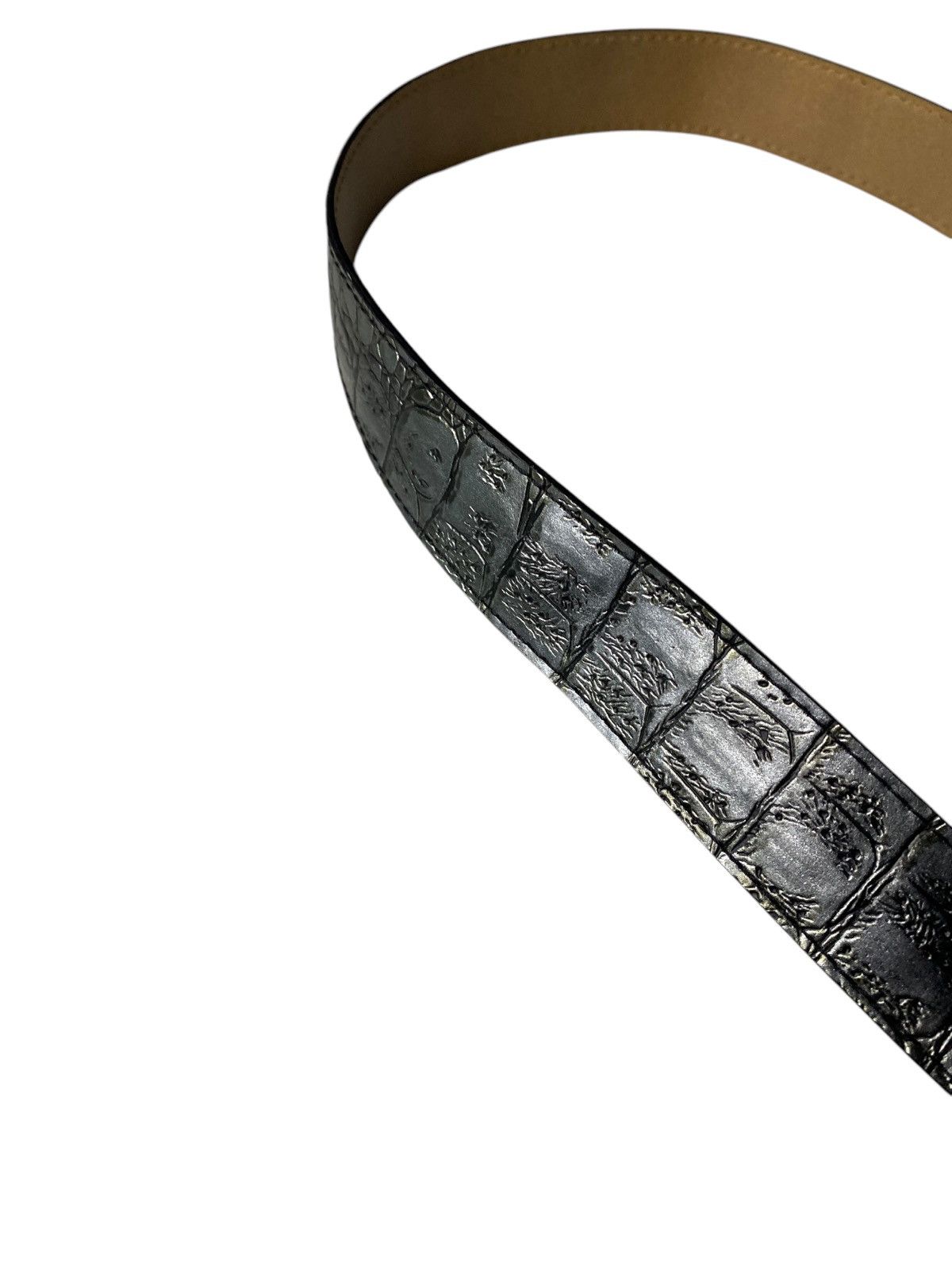 If Six Was Nine 2000's Y2K Green Textured Belt Size ONE SIZE - 3 Thumbnail