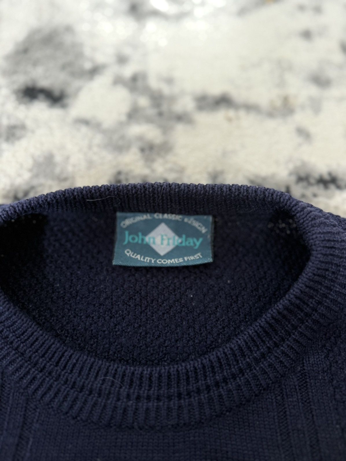 Vintage Vintage Patch Work Knitted Sweater Size US L / EU 52-54 / 3 - 6 Thumbnail
