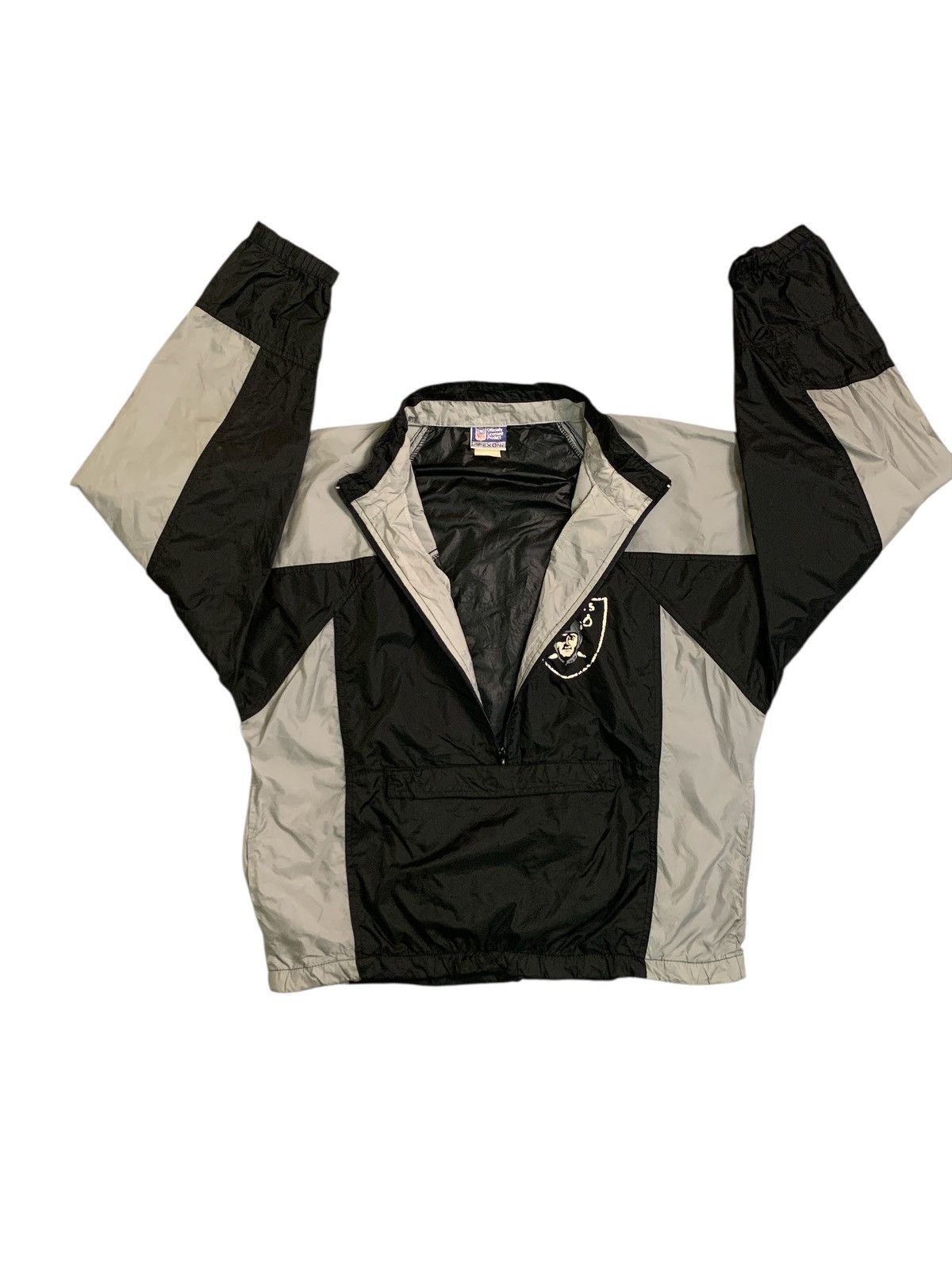 Apex One Rare Vintage 90s Apex One Oakland Raiders Windbreaker Anorak Size US M / EU 48-50 / 2 - 3 Thumbnail