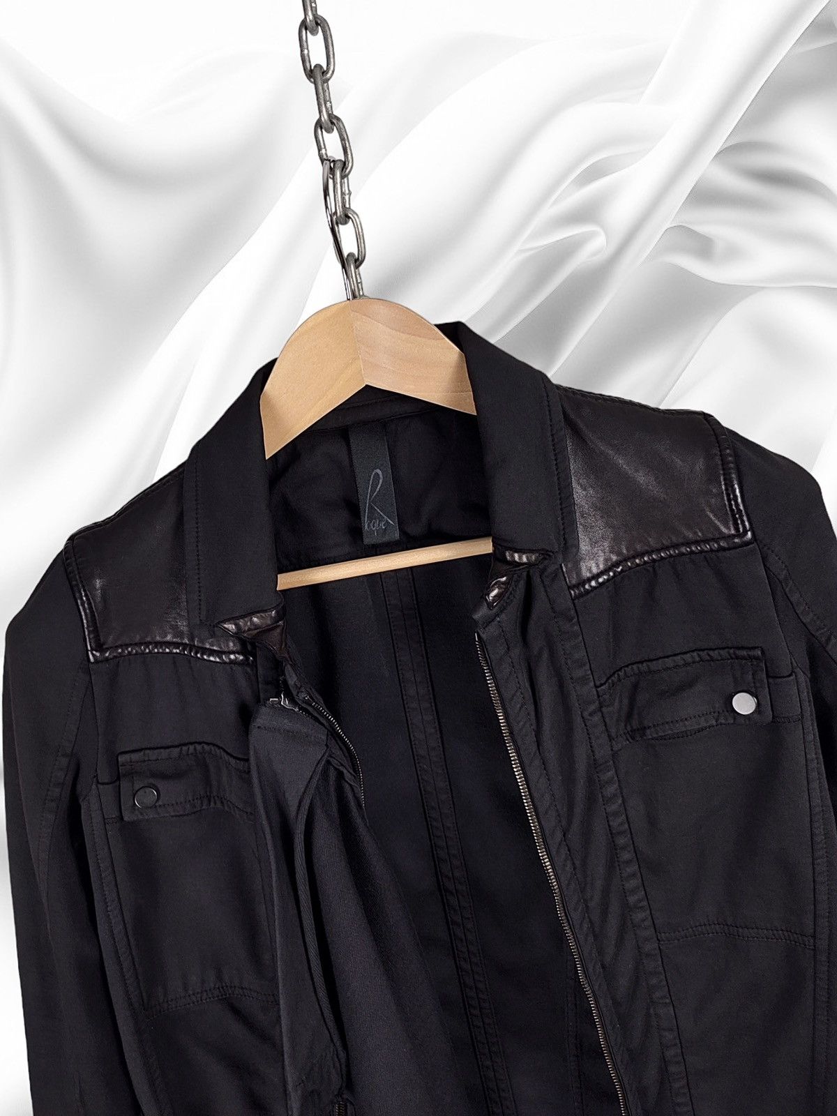 Ilaria Nistri Ilaria Nistri Roque Leather Cotton Avant-Garde Jacket Size US S / EU 44-46 / 1 - 12 Thumbnail