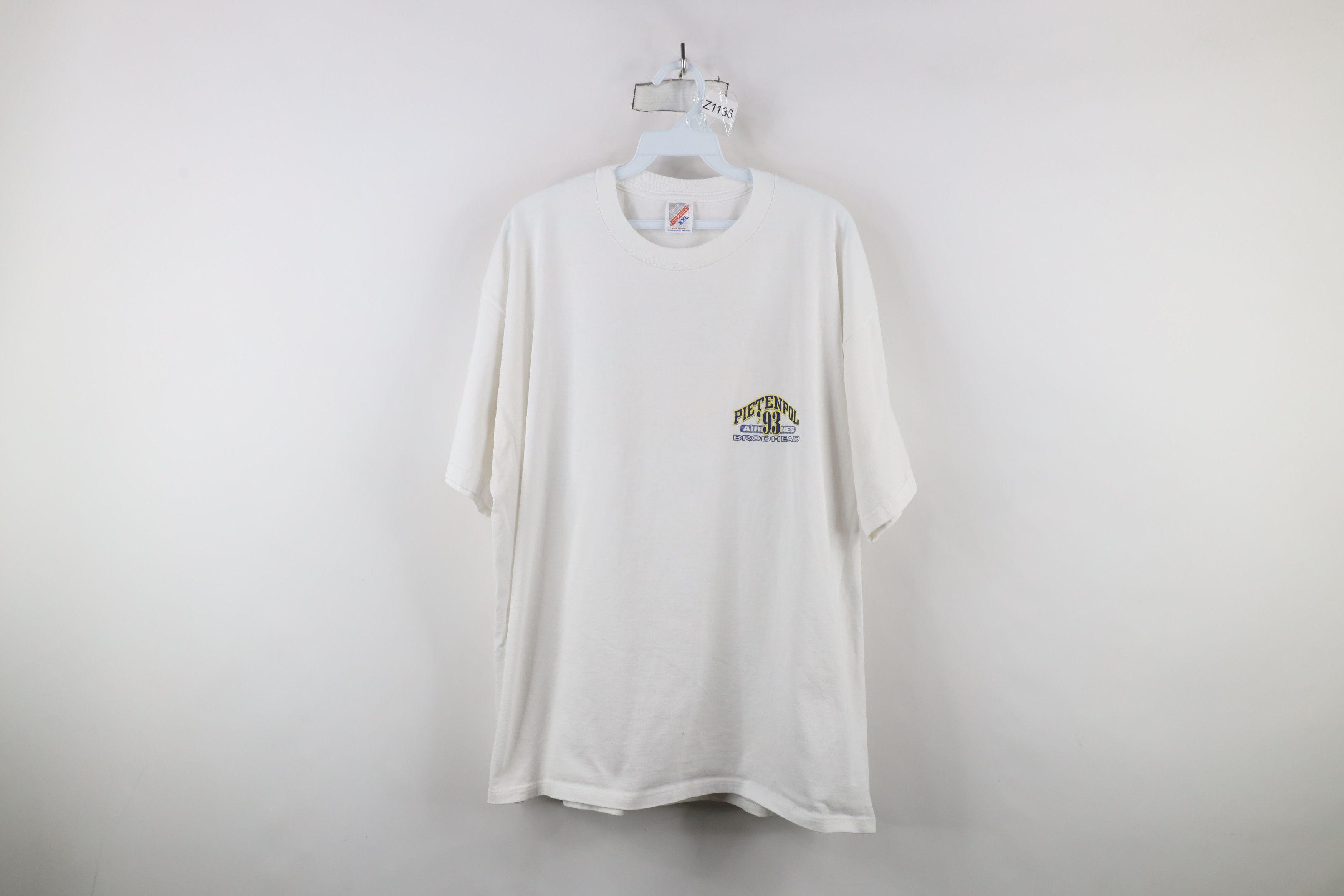 Vintage Vintage 90s Pietenpol Airplanes Short Sleeve T-Shirt USA Size US XXL / EU 58 / 5 - 1 Thumbnail