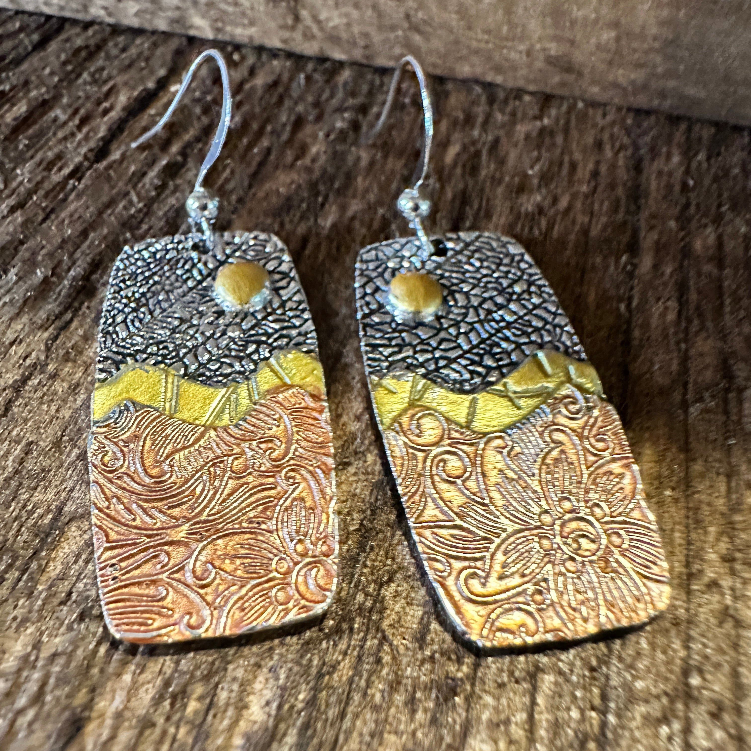 Other Handmade Bohemian Hippie Copper Dangle Earring, Retro Ethnic Size ONE SIZE - 5 Thumbnail