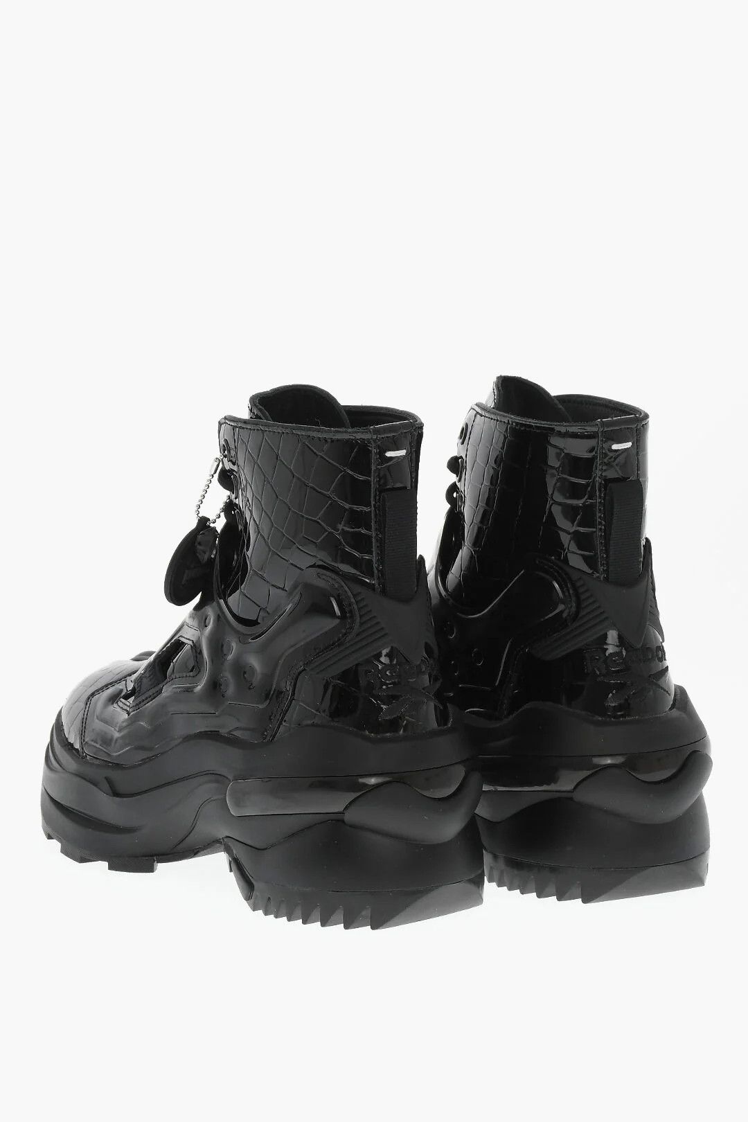 Maison Margiela og1mm0326 Lace-Up Tabi Boots in Black Size US 12 / EU 45 - 3 Thumbnail
