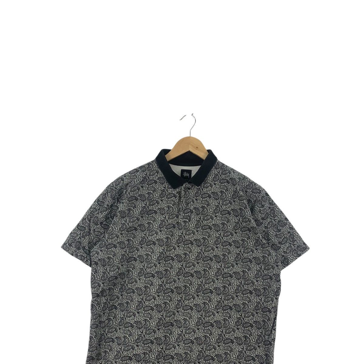 Stussy Vintage STUSSY LOS ANGELES Collection Paisley Polo Tee Shirt Size US L / EU 52-54 / 3 - 2 Thumbnail